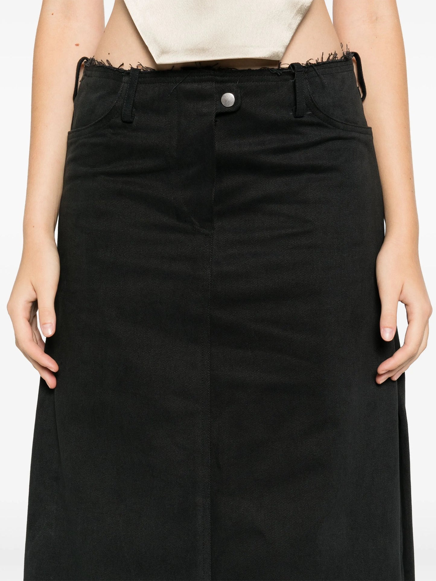 Fold maxi skirt