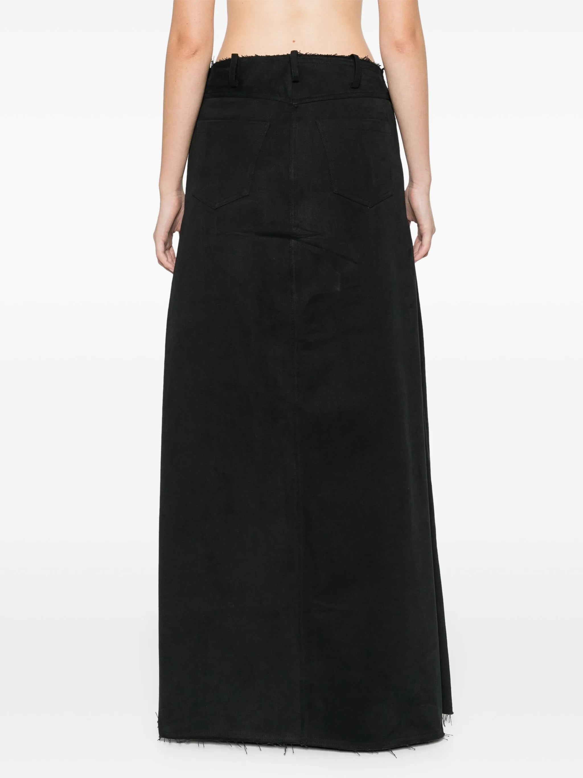 Fold maxi skirt