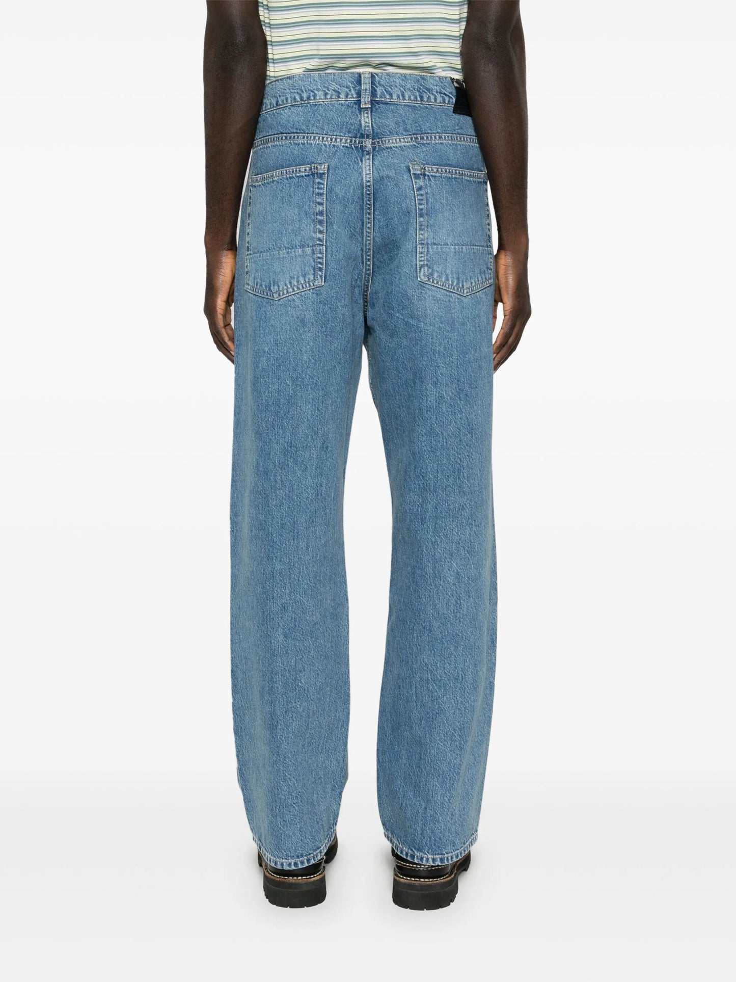 Third Cut logo-patch jeans