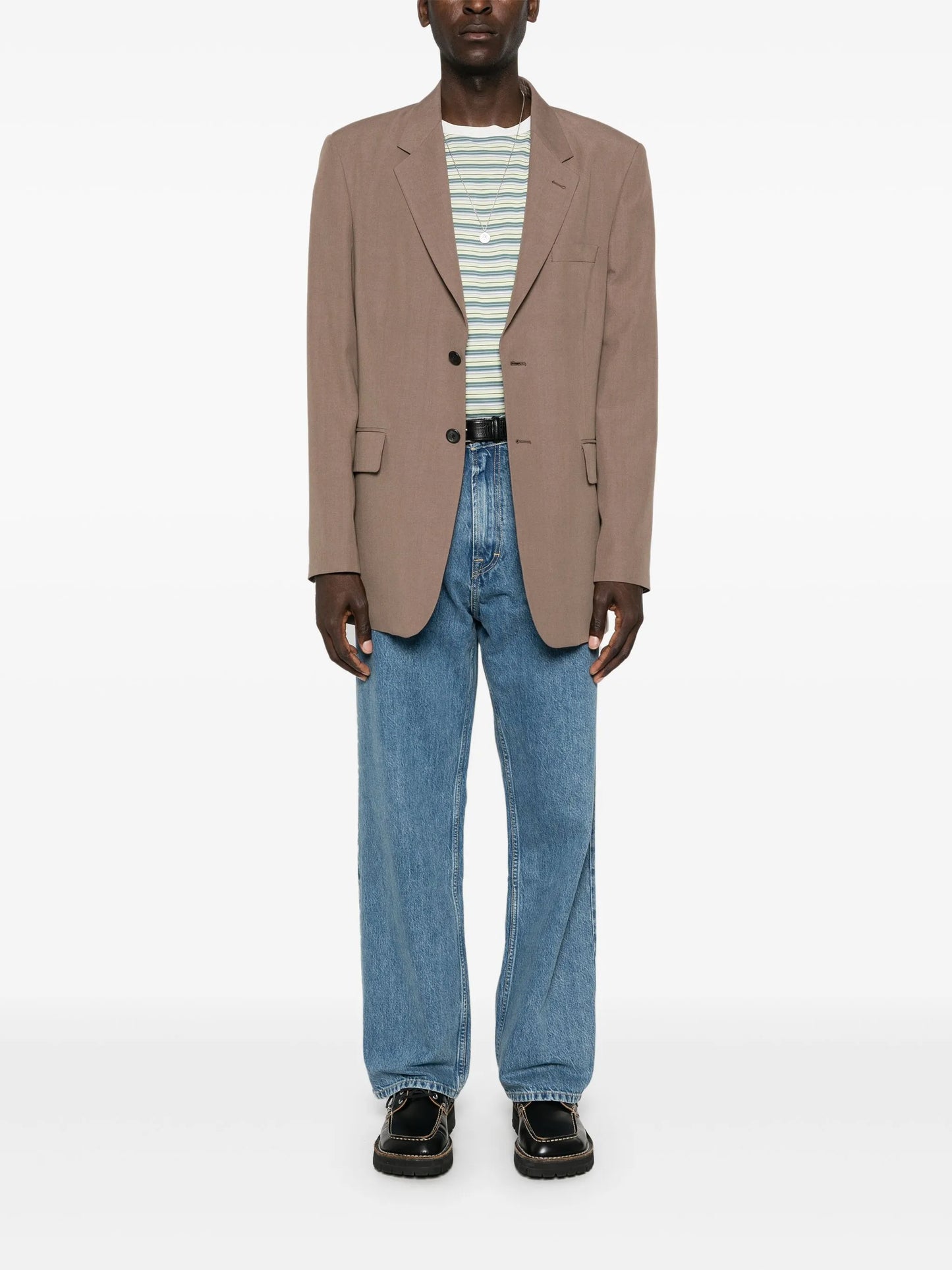 Third Cut logo-patch jeans