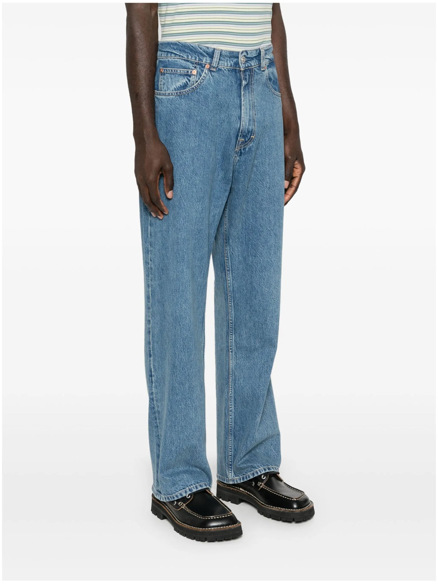 Third Cut logo-patch jeans