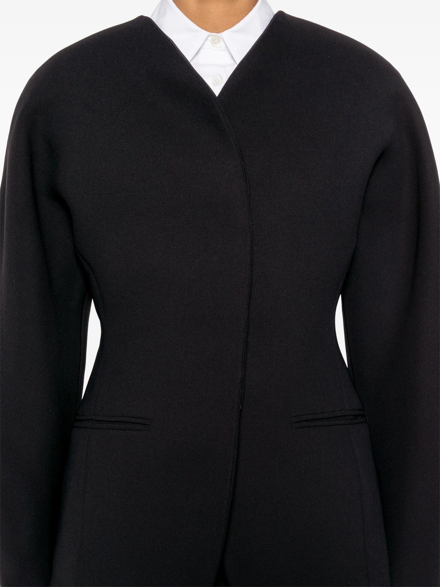 La Oval rounded shoulder jacket