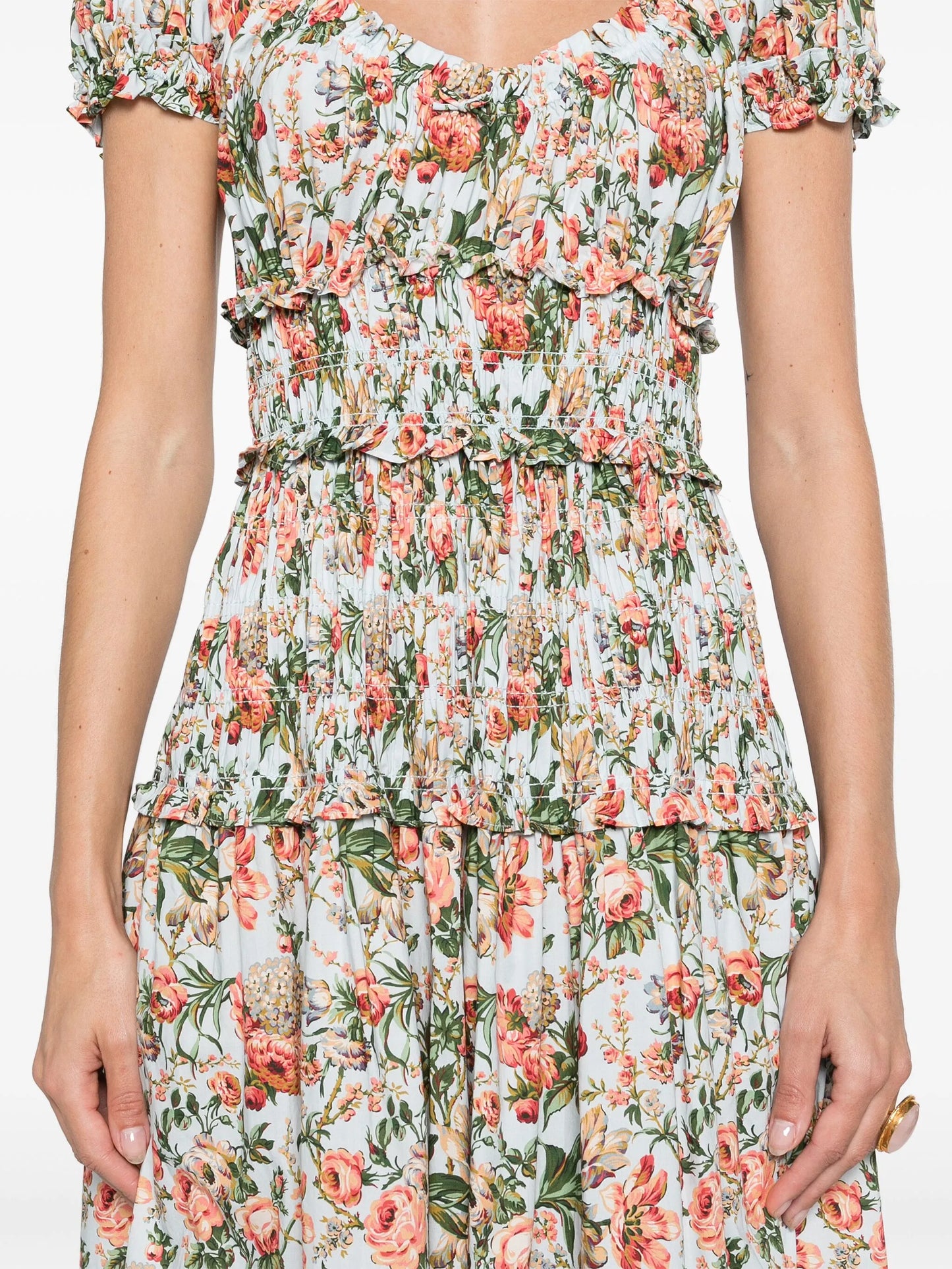 Leanne poplin midi dress