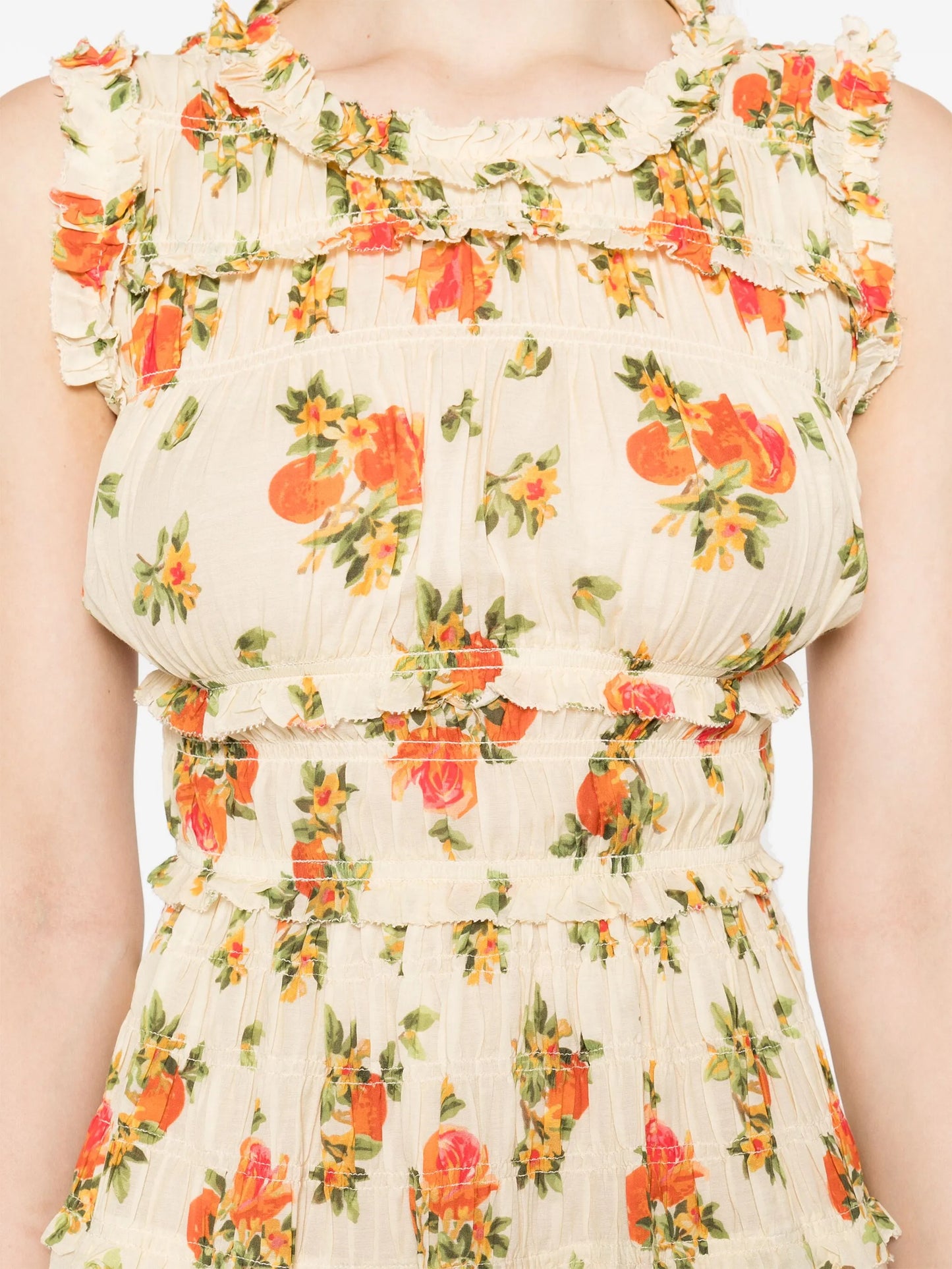 Martha floral-print mini dress
