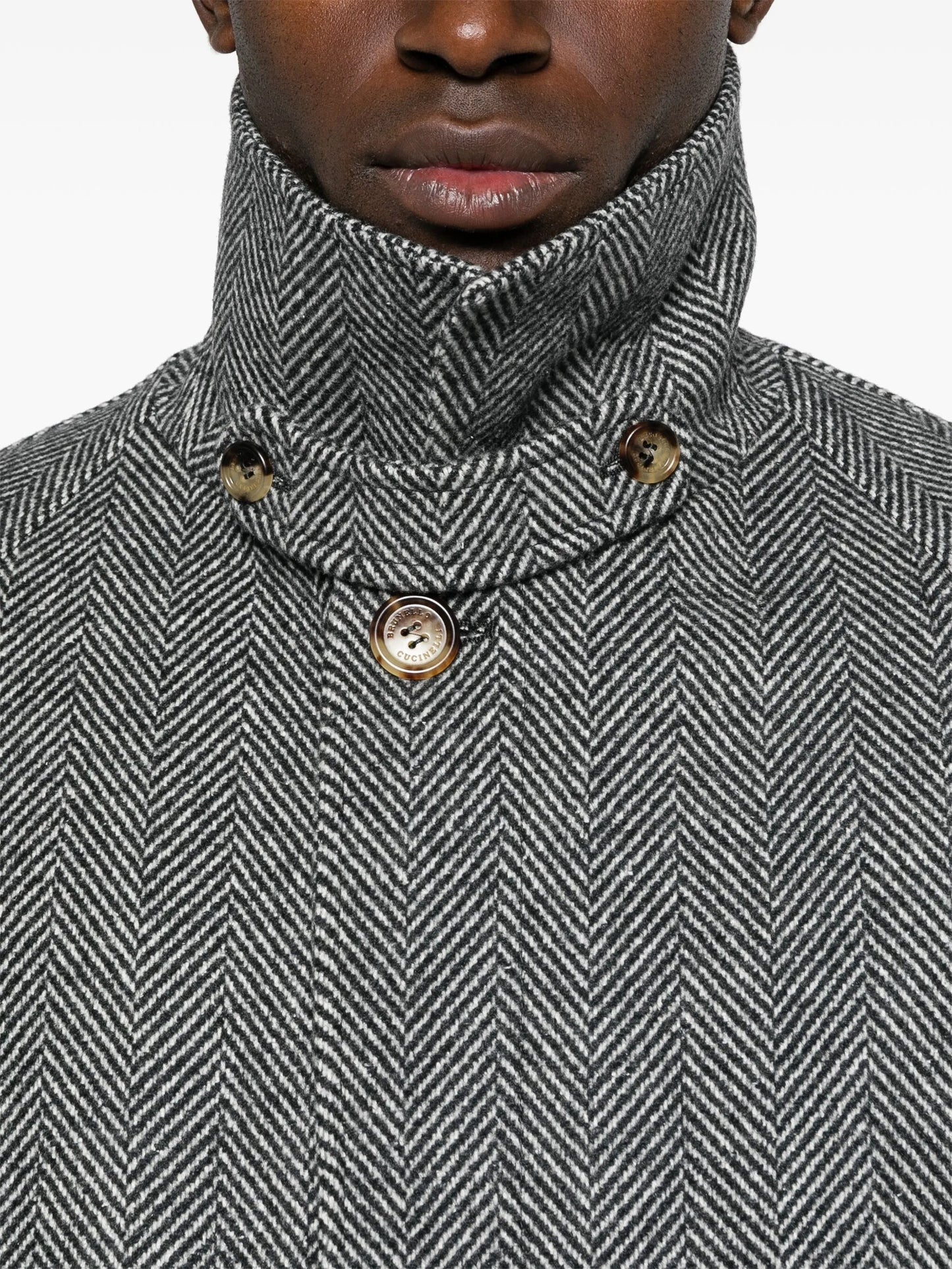 herringbone trenchcoat
