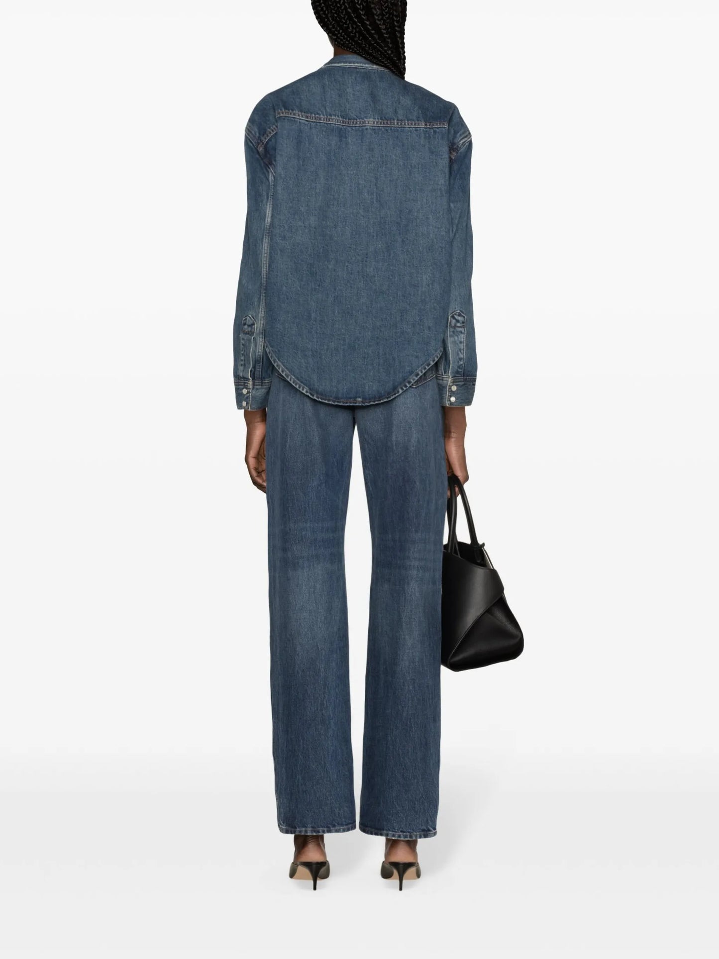 press-stud denim jacket