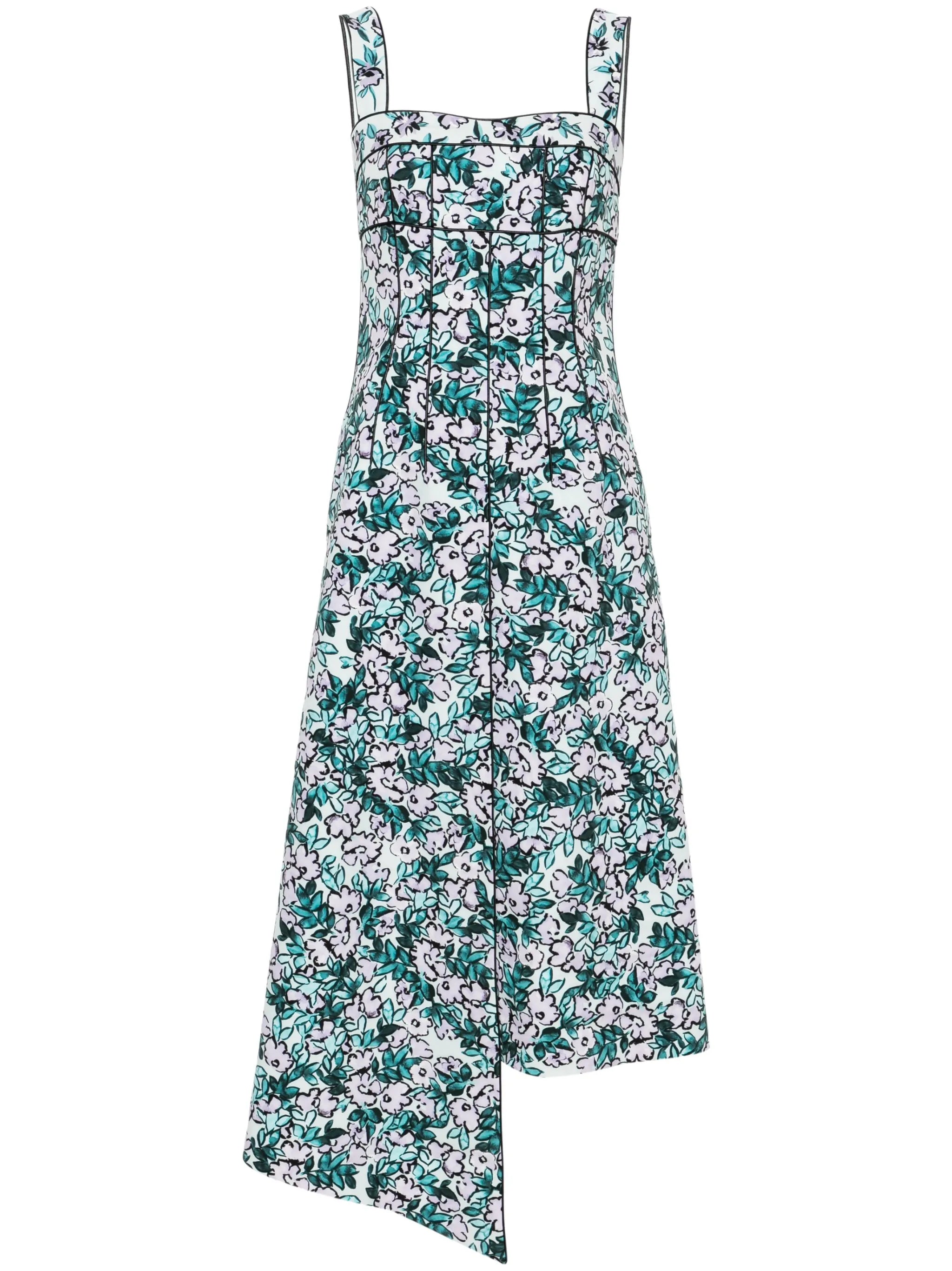Carson floral-print midi dress