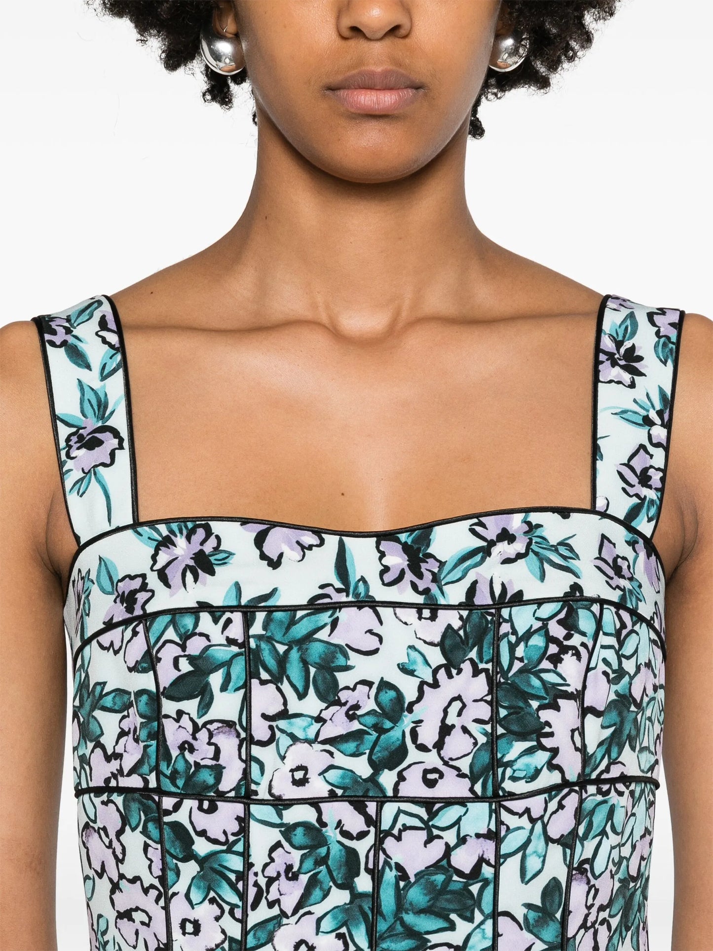 Carson floral-print midi dress