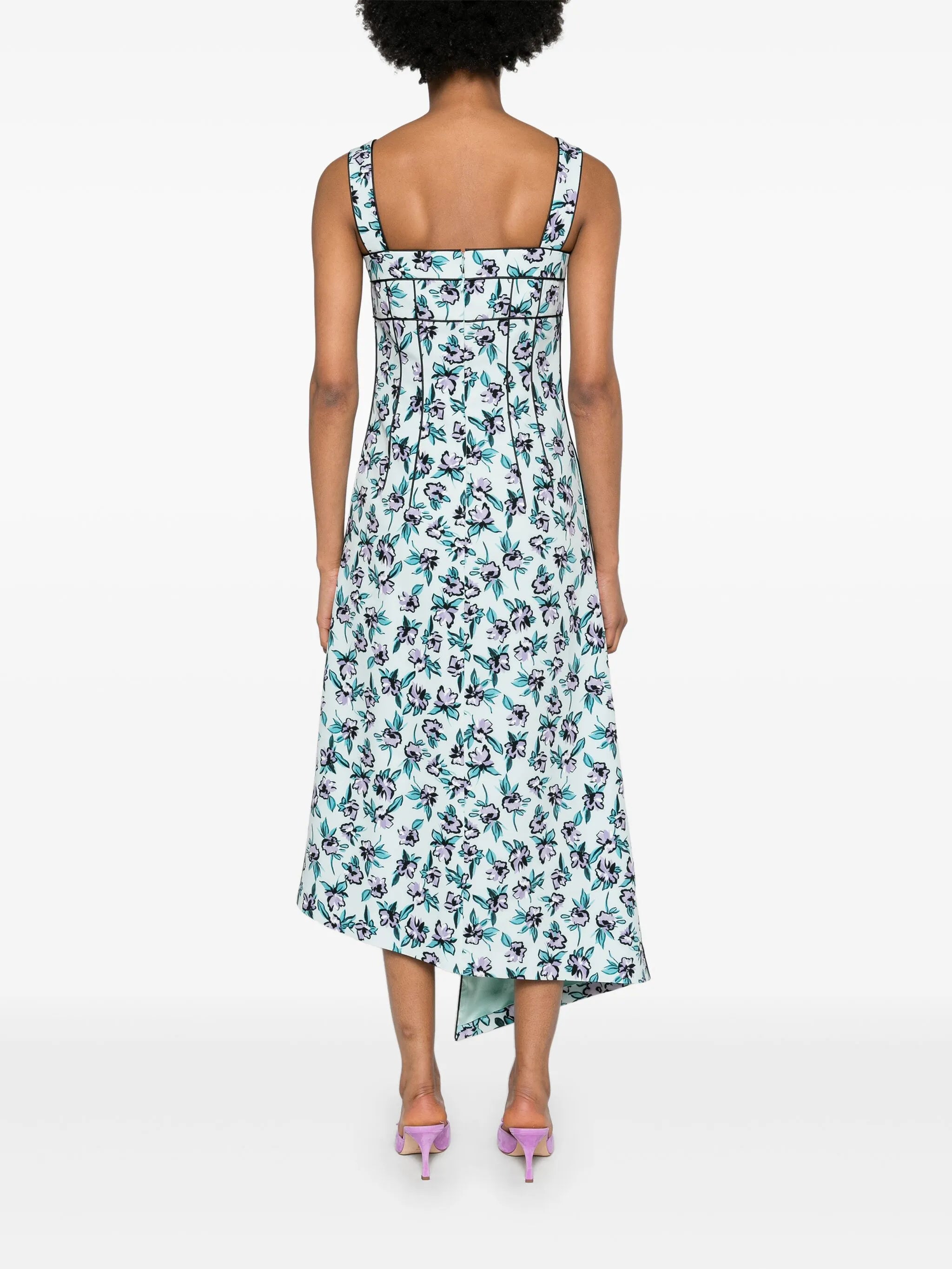 Carson floral-print midi dress