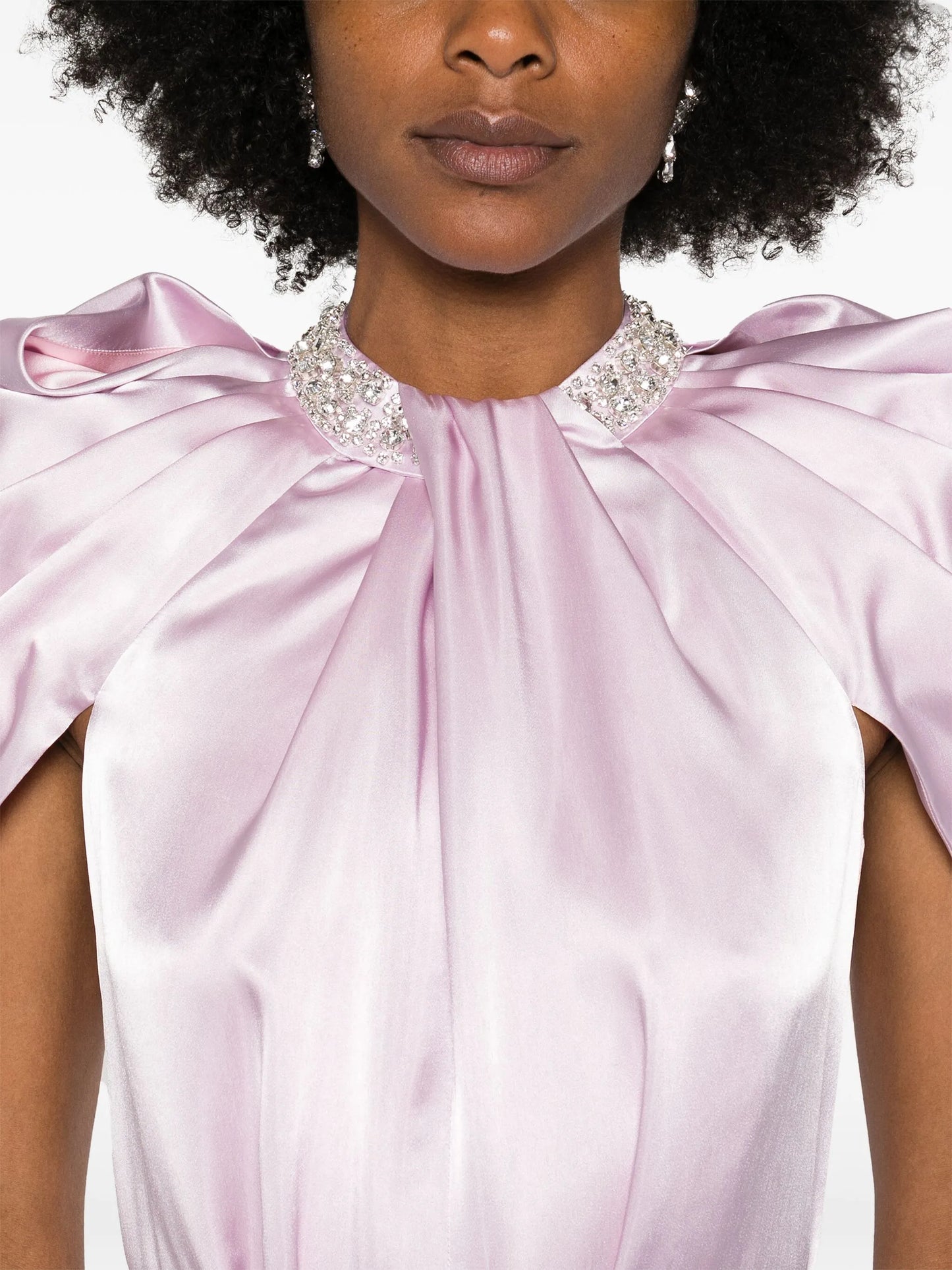Glory twisted satin gown