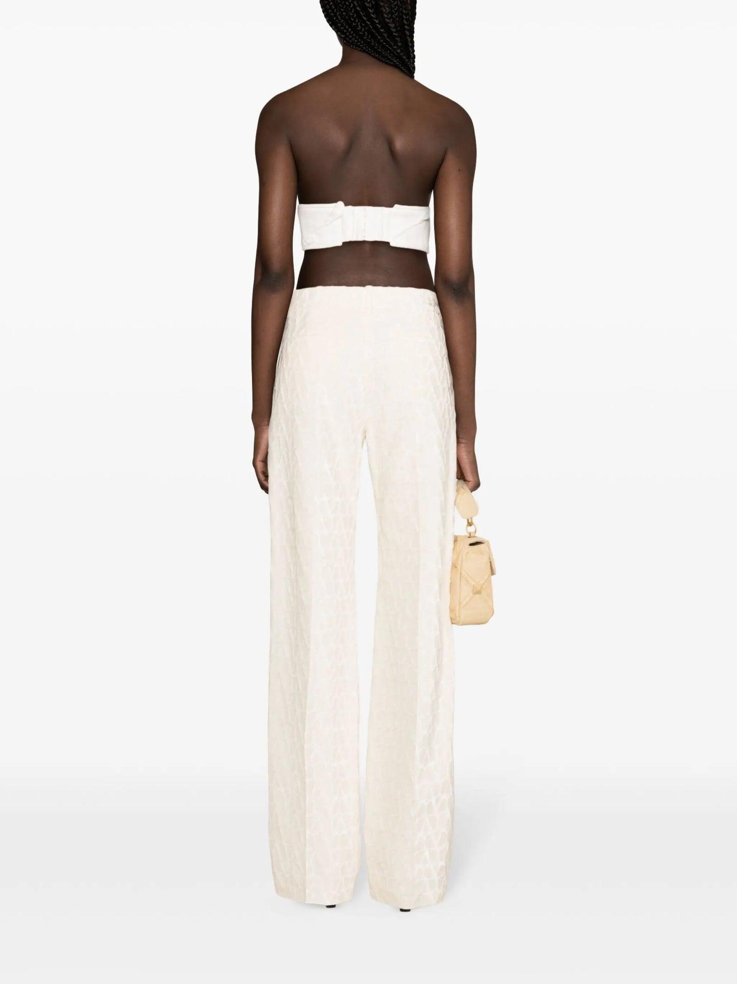Toile Iconographe flocked tailored trousers