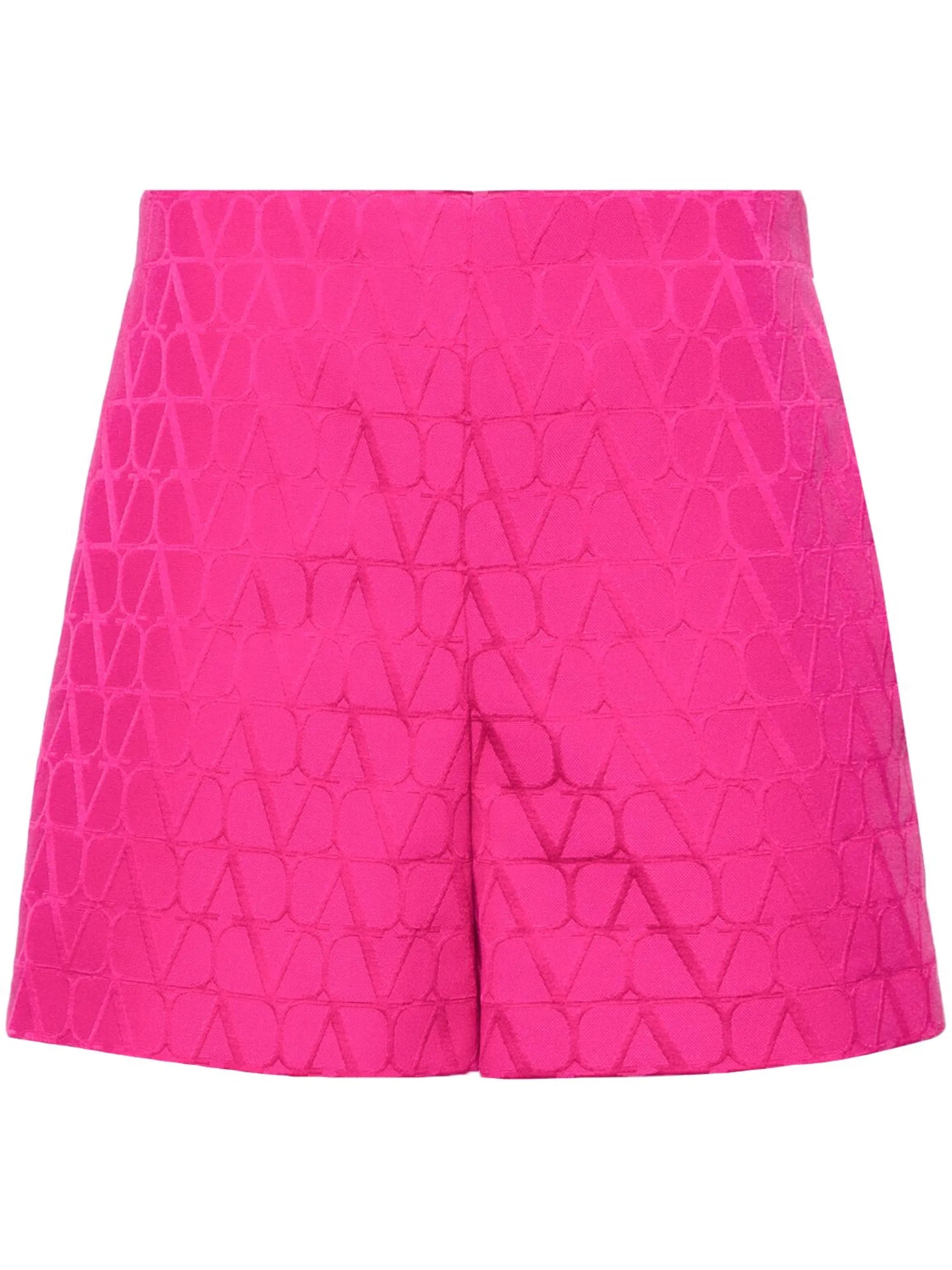 VLogo jacquard tailored shorts