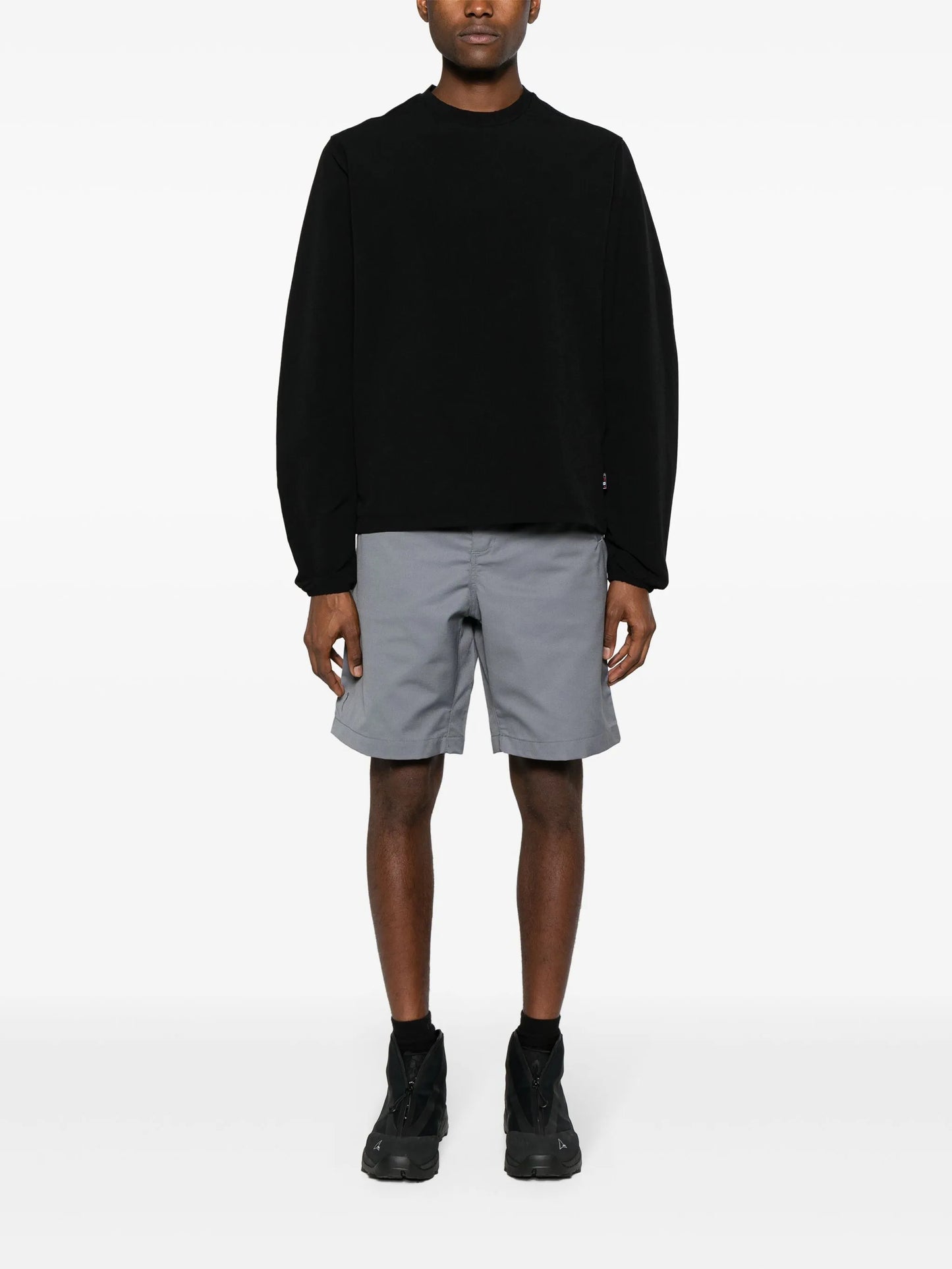 Folded Belt bermuda shorts