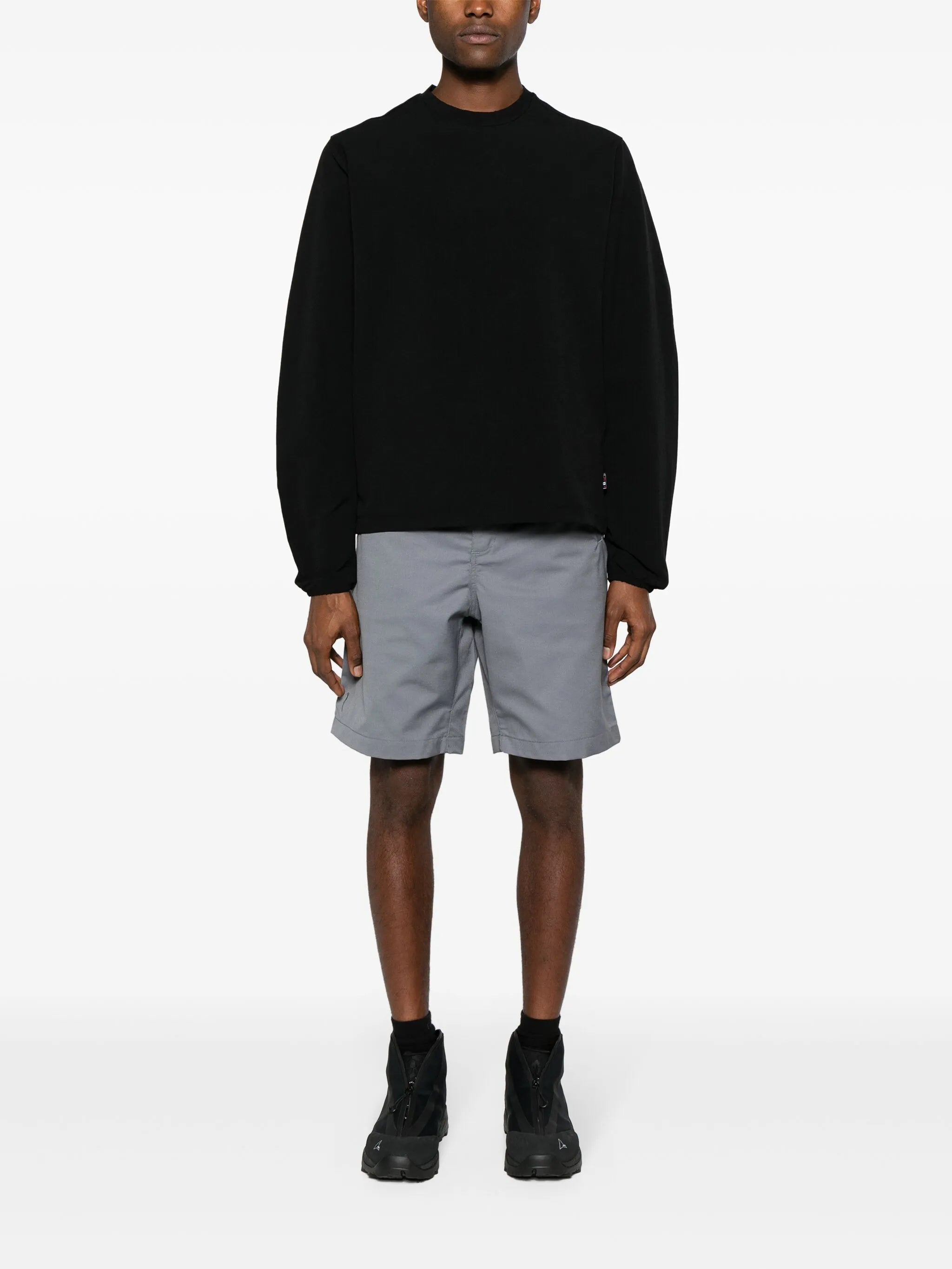 Folded Belt bermuda shorts
