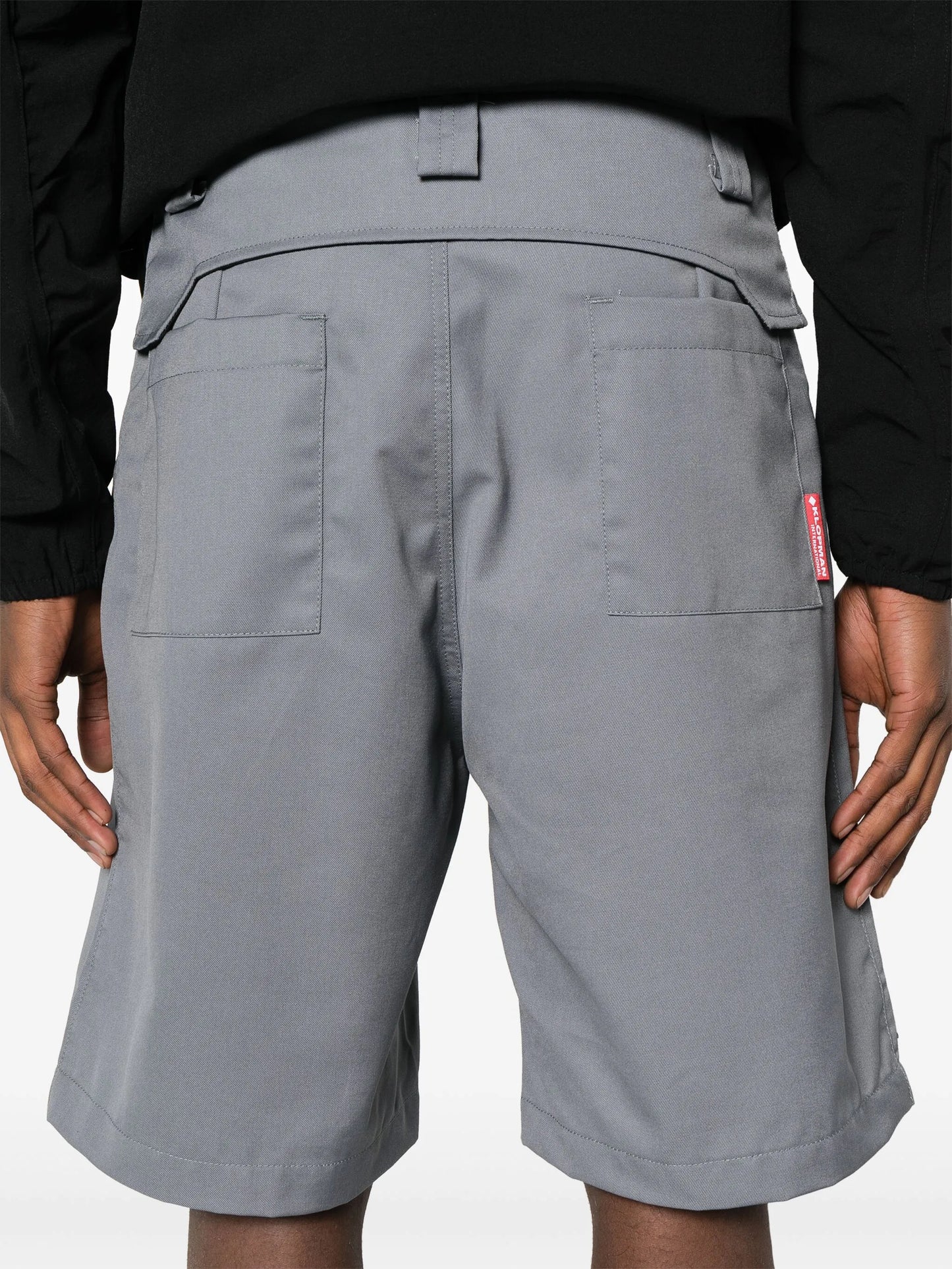 Folded Belt bermuda shorts