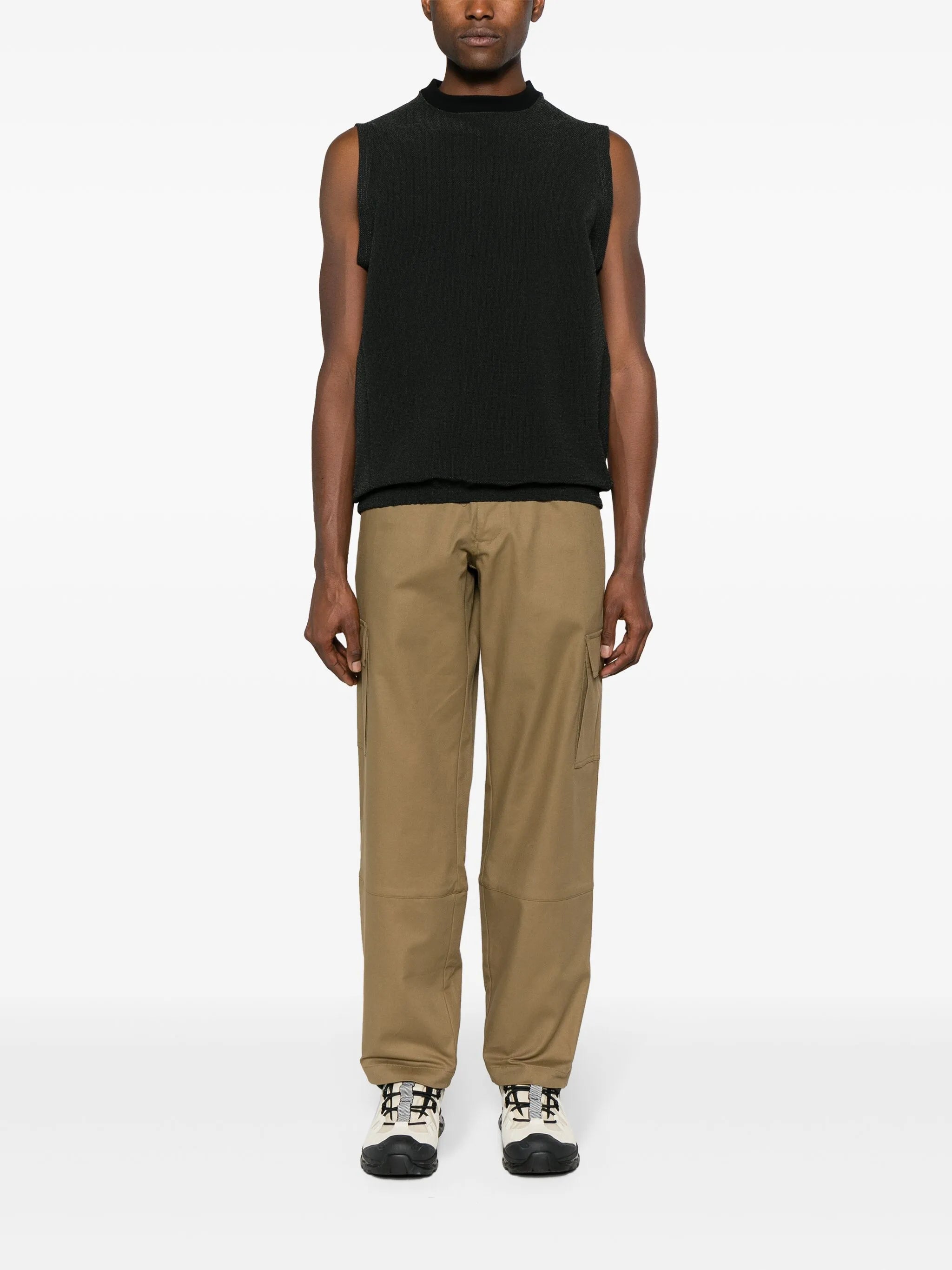 Shank Structured straight-leg trousers