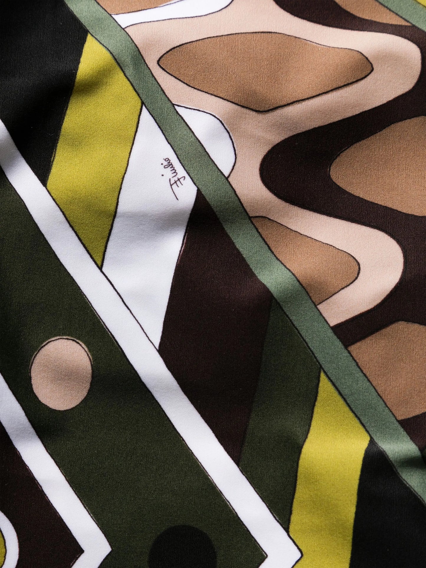 graphic-print ring-detail swimsuit