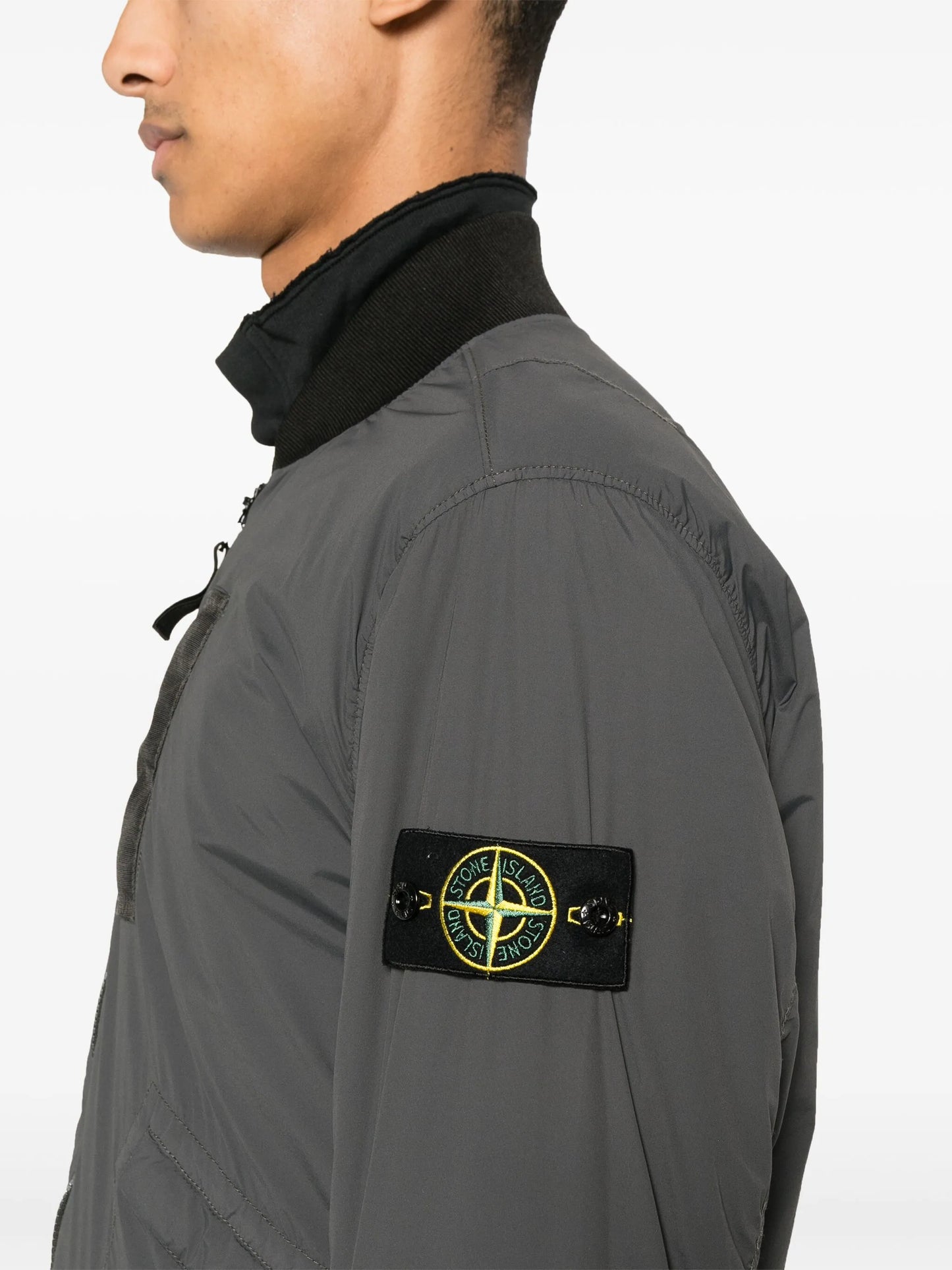 Compass-badge bomber jacket