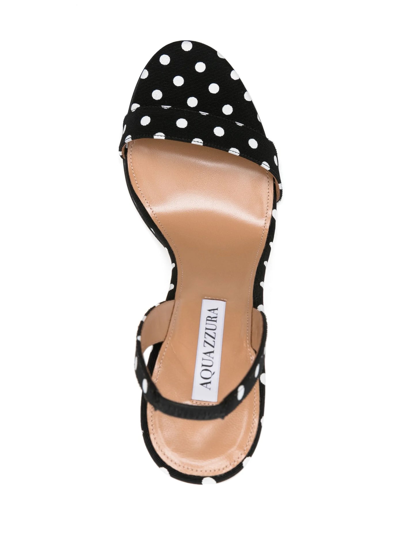 So Nude 105mm polka dot sandals