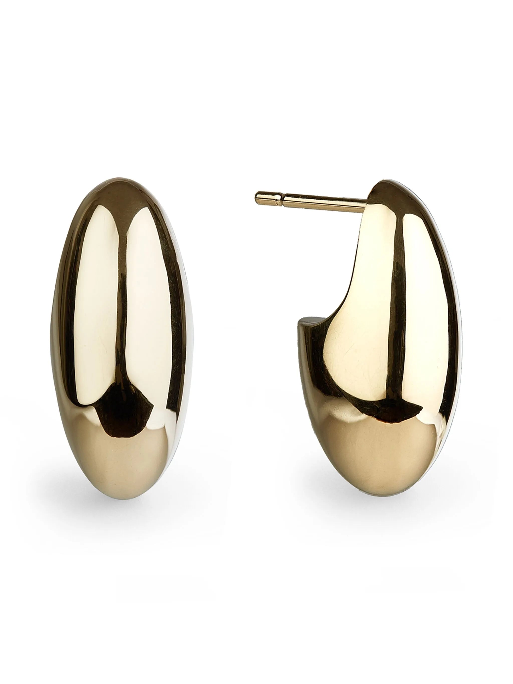 Pebble stud earrings