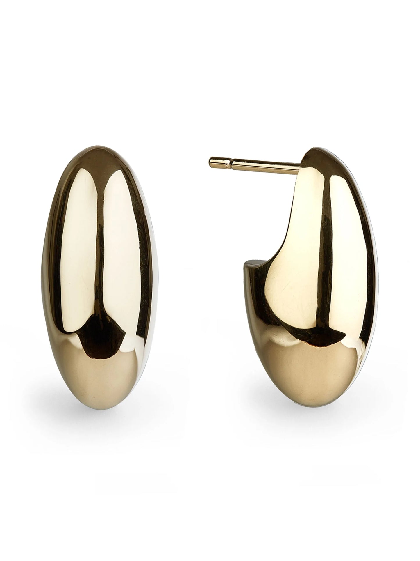 Pebble stud earrings