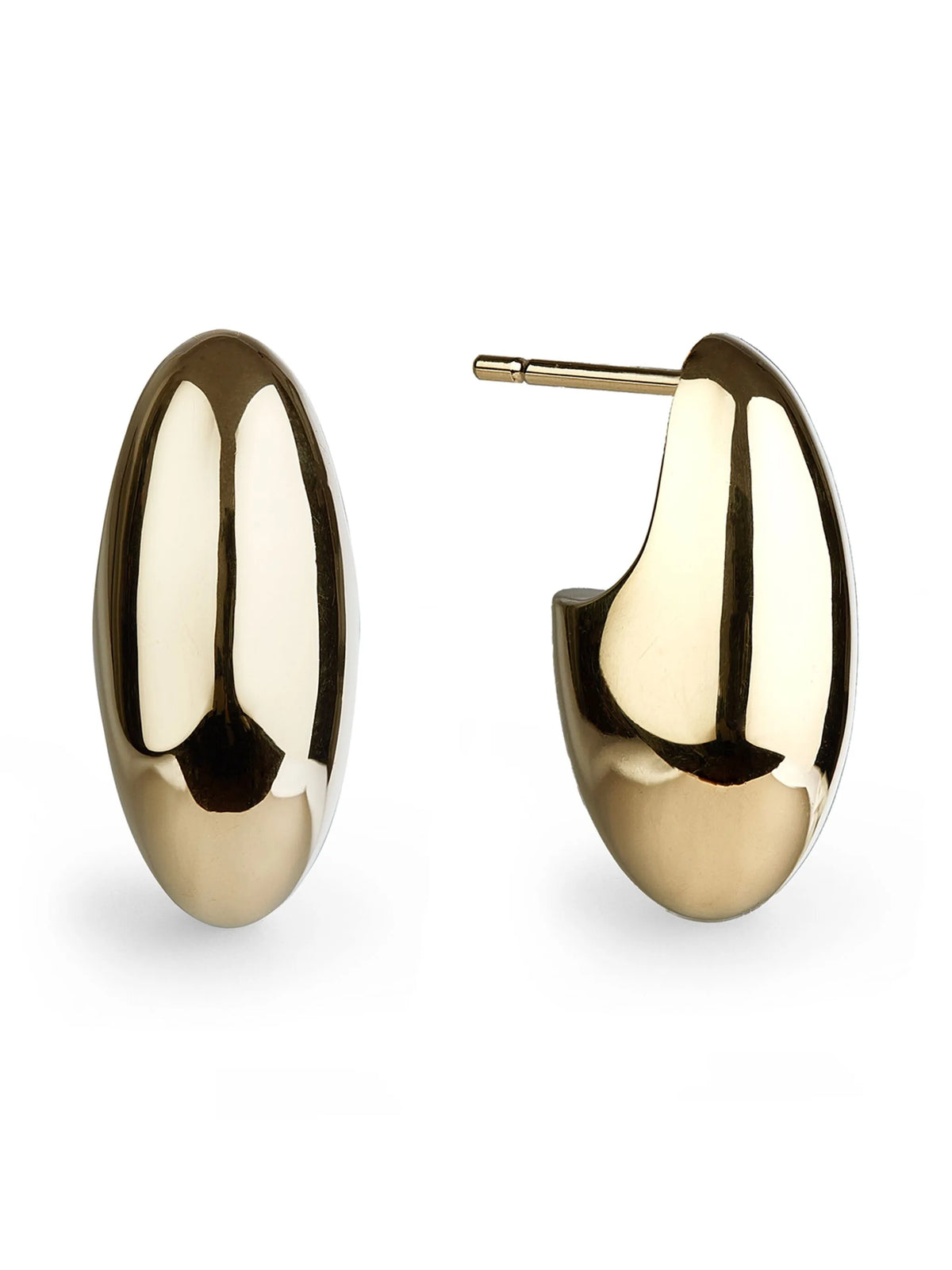pebble stud earrings