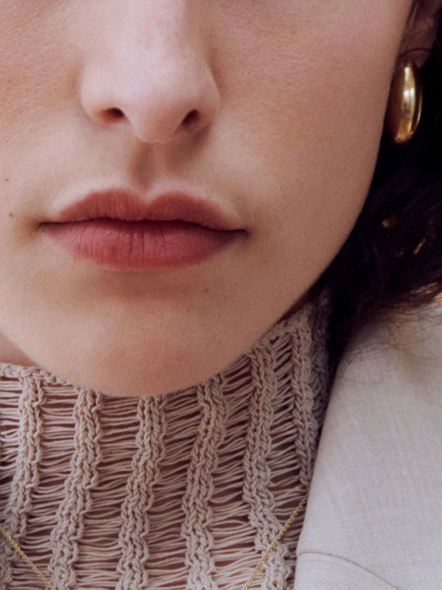 Pebble stud earrings