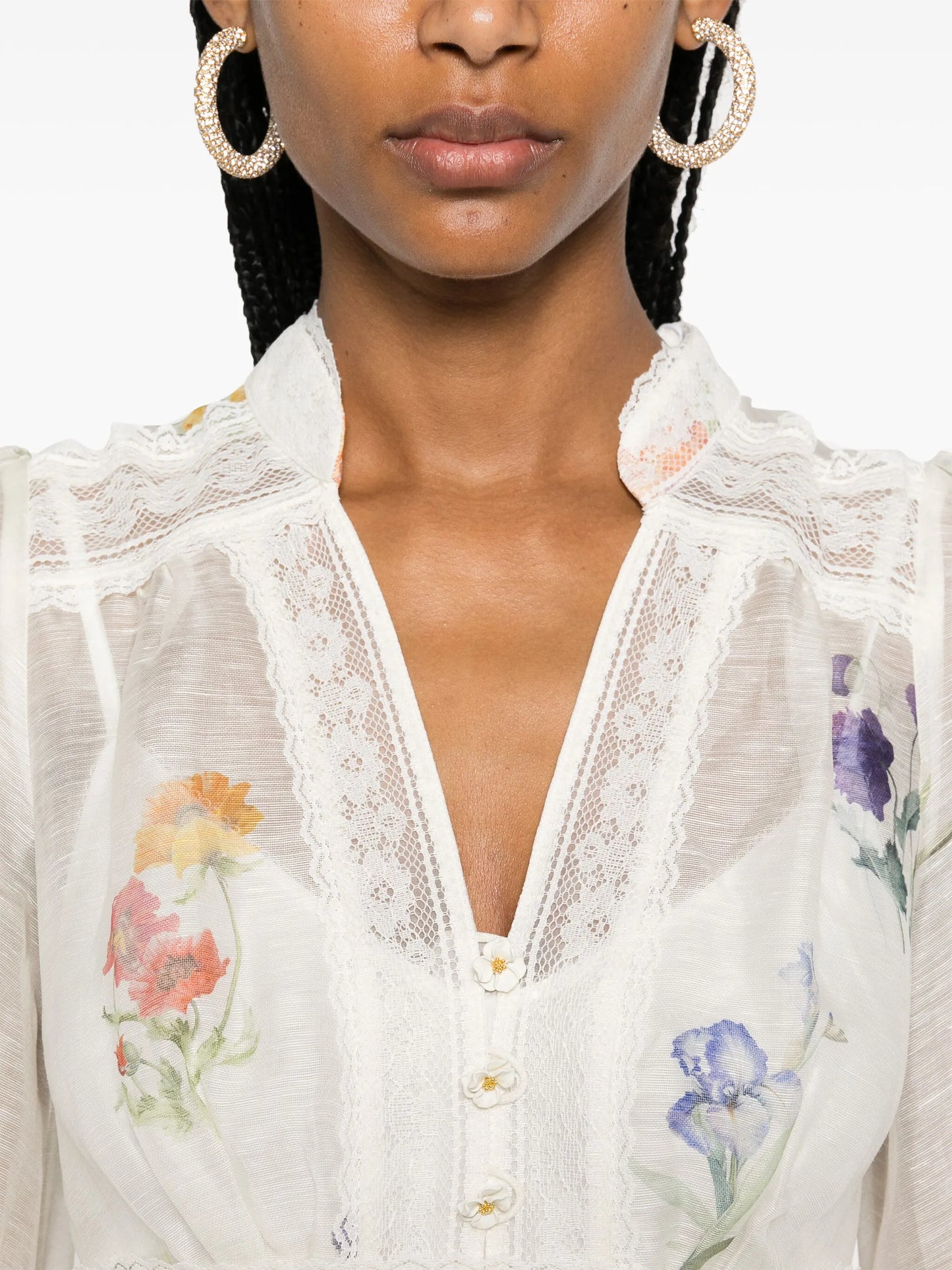 Natura floral-print dress