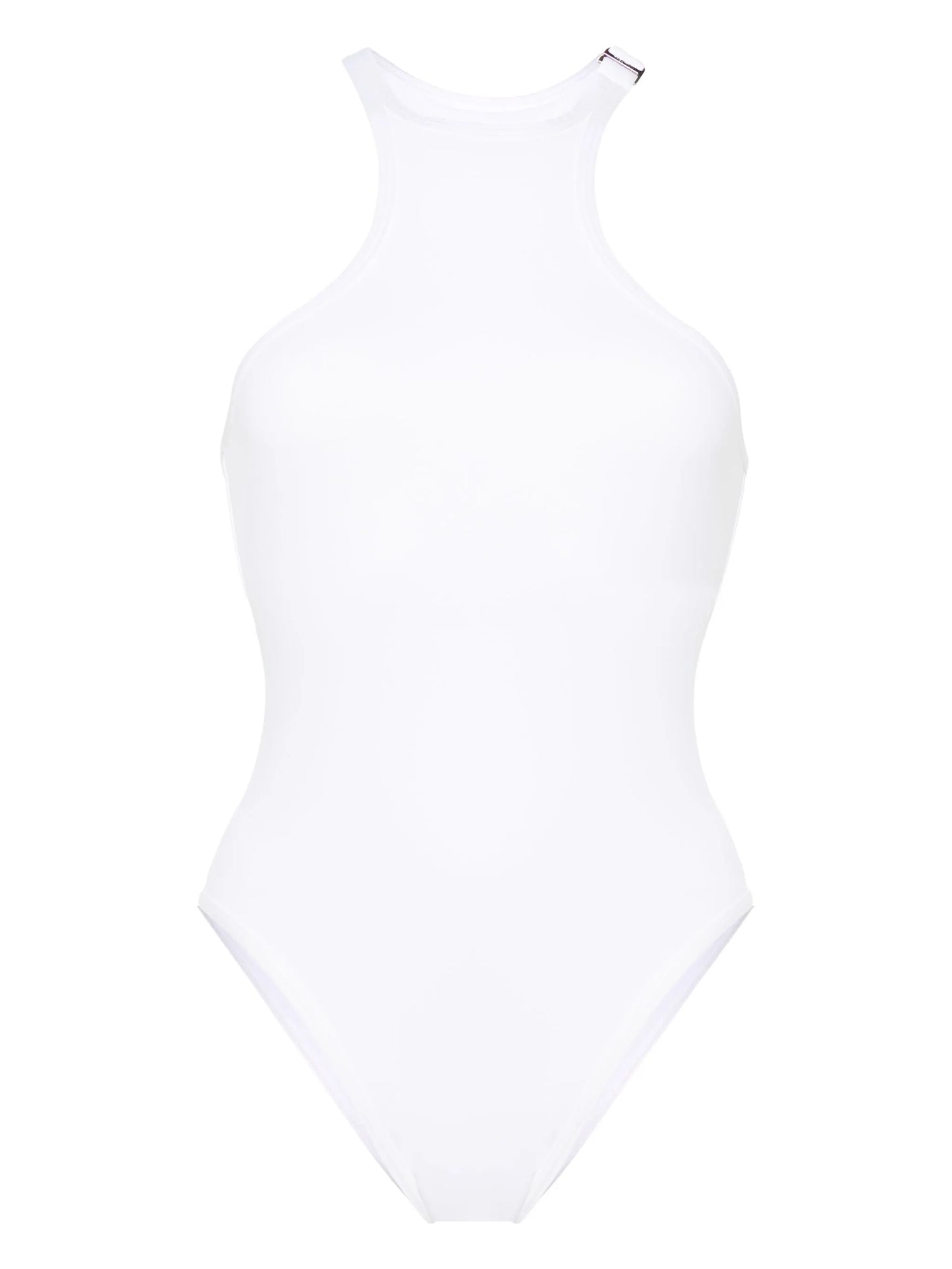 logo-plaque swimsuit