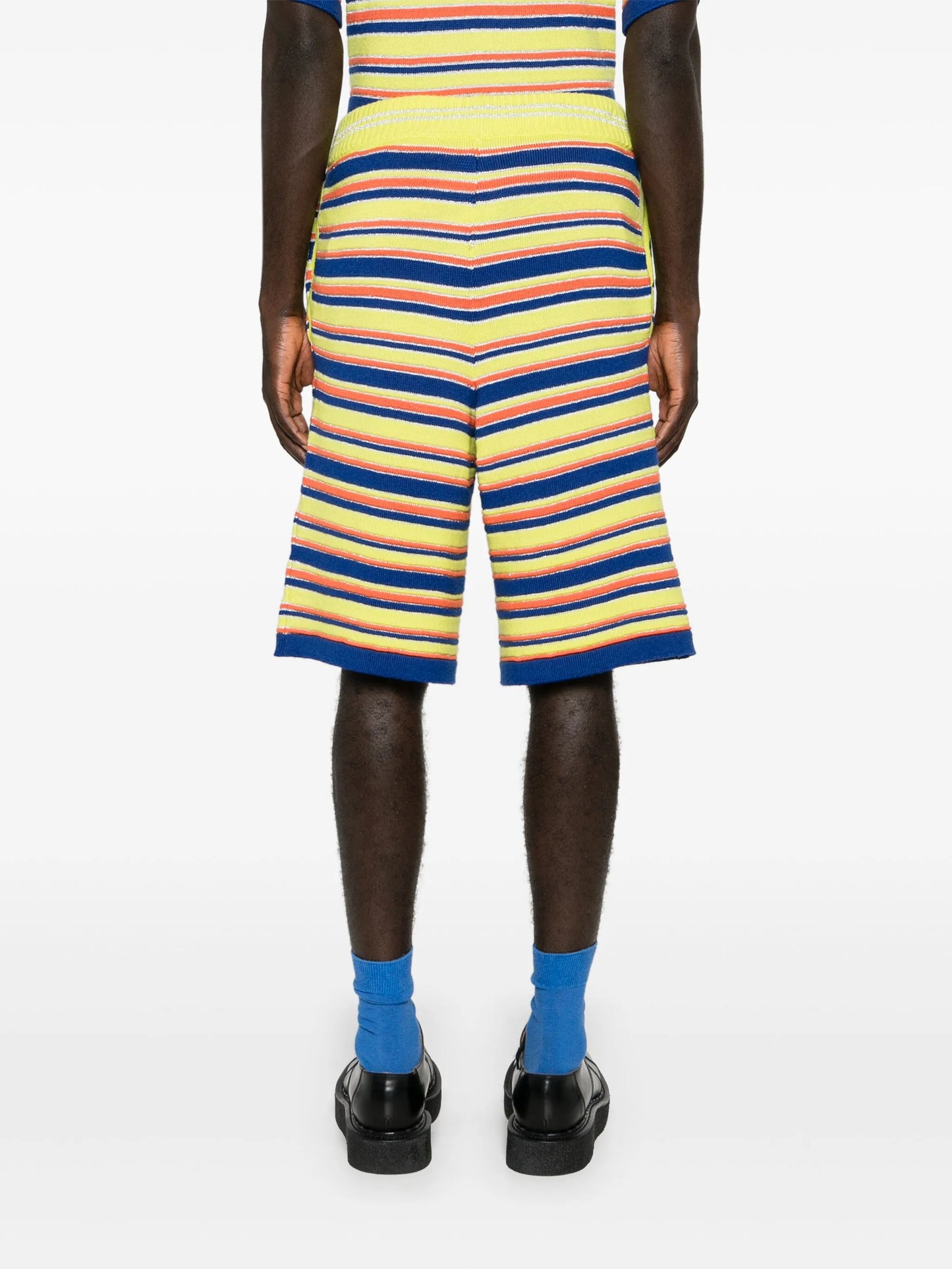 striped merino bermuda shorts