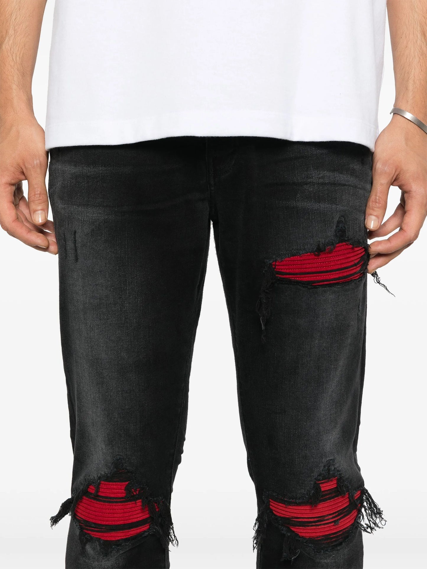 MX1 Suede skinny jeans