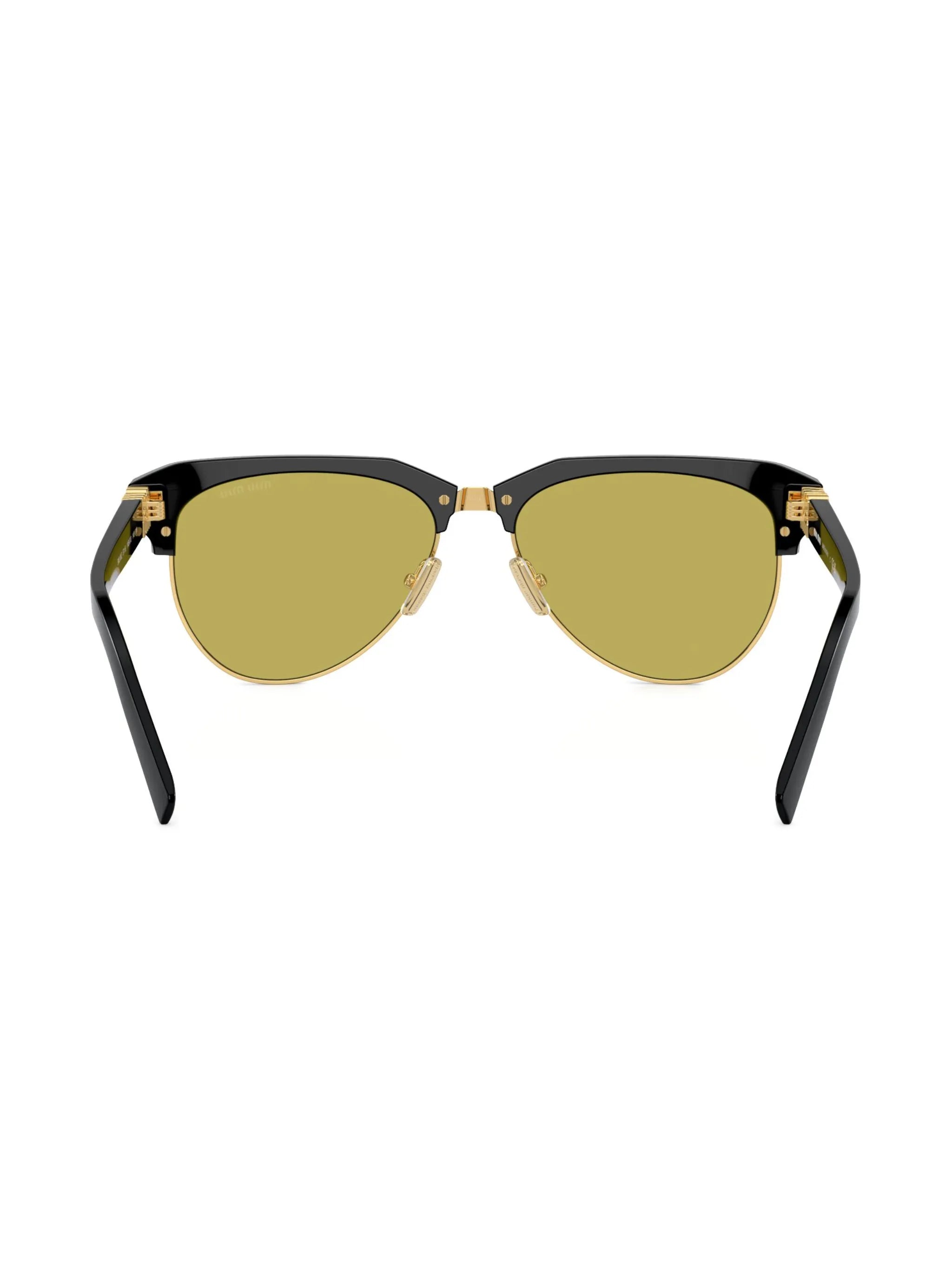 logo-lettering navigator-frame sunglasses
