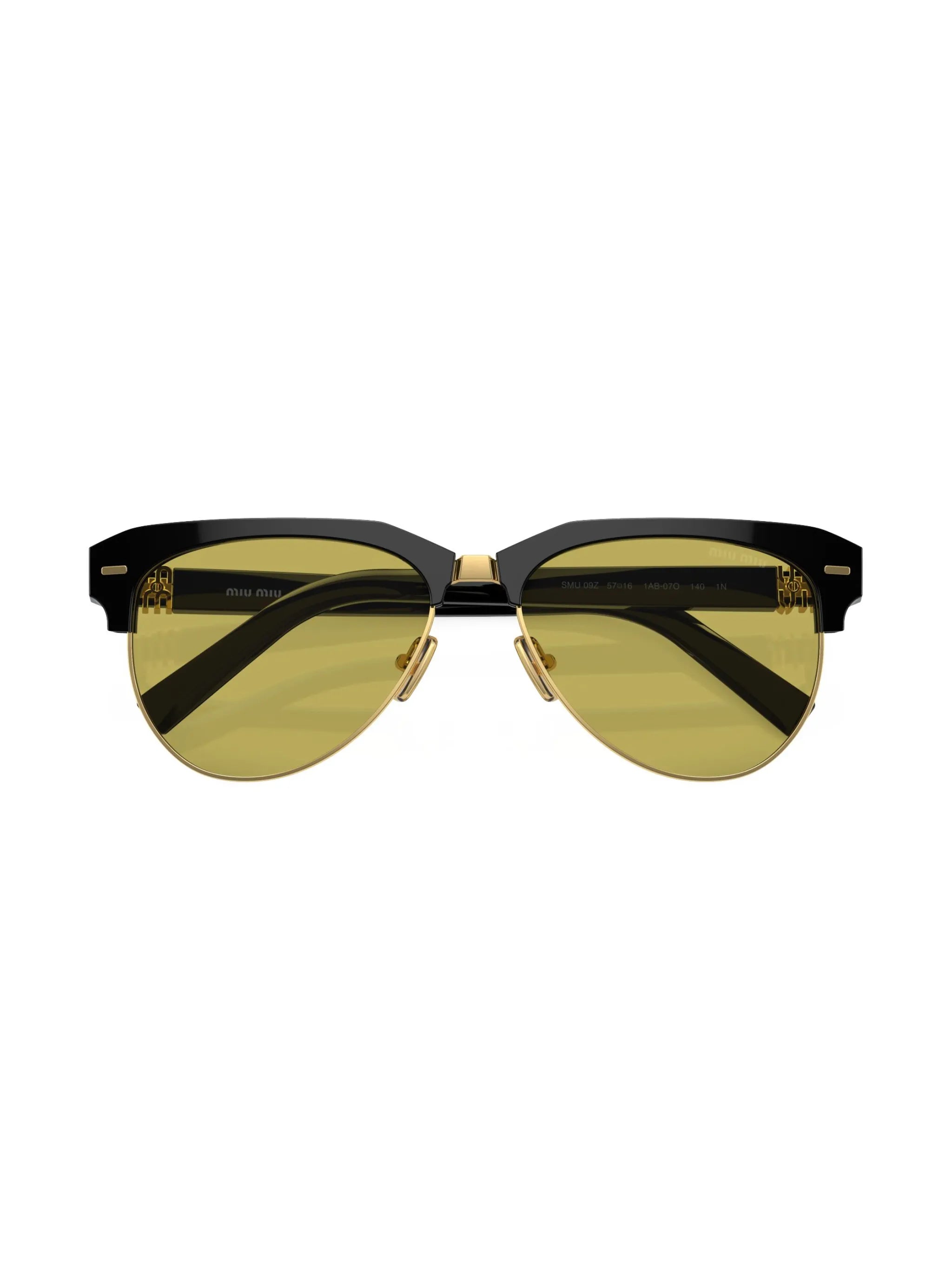logo-lettering navigator-frame sunglasses