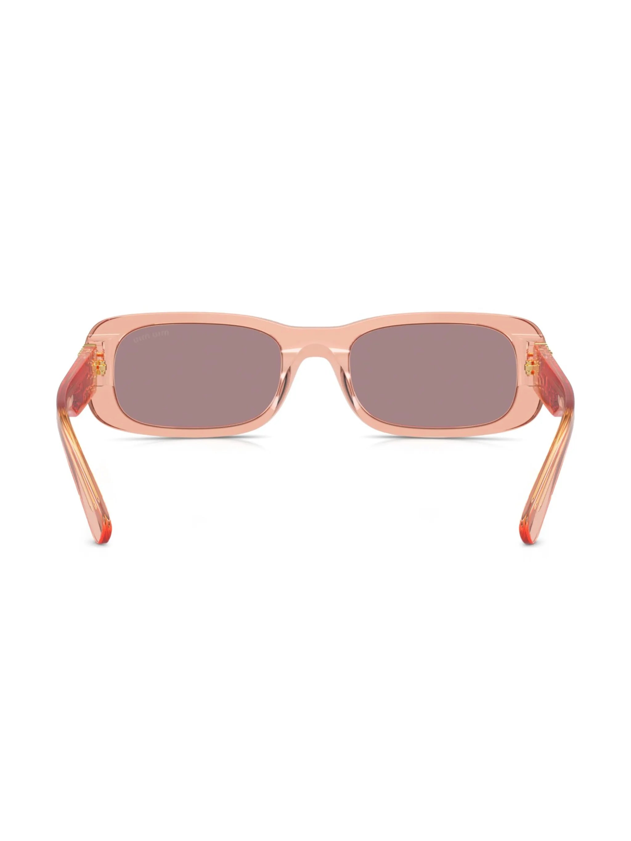logo-lettering rectangle-frame sunglasses