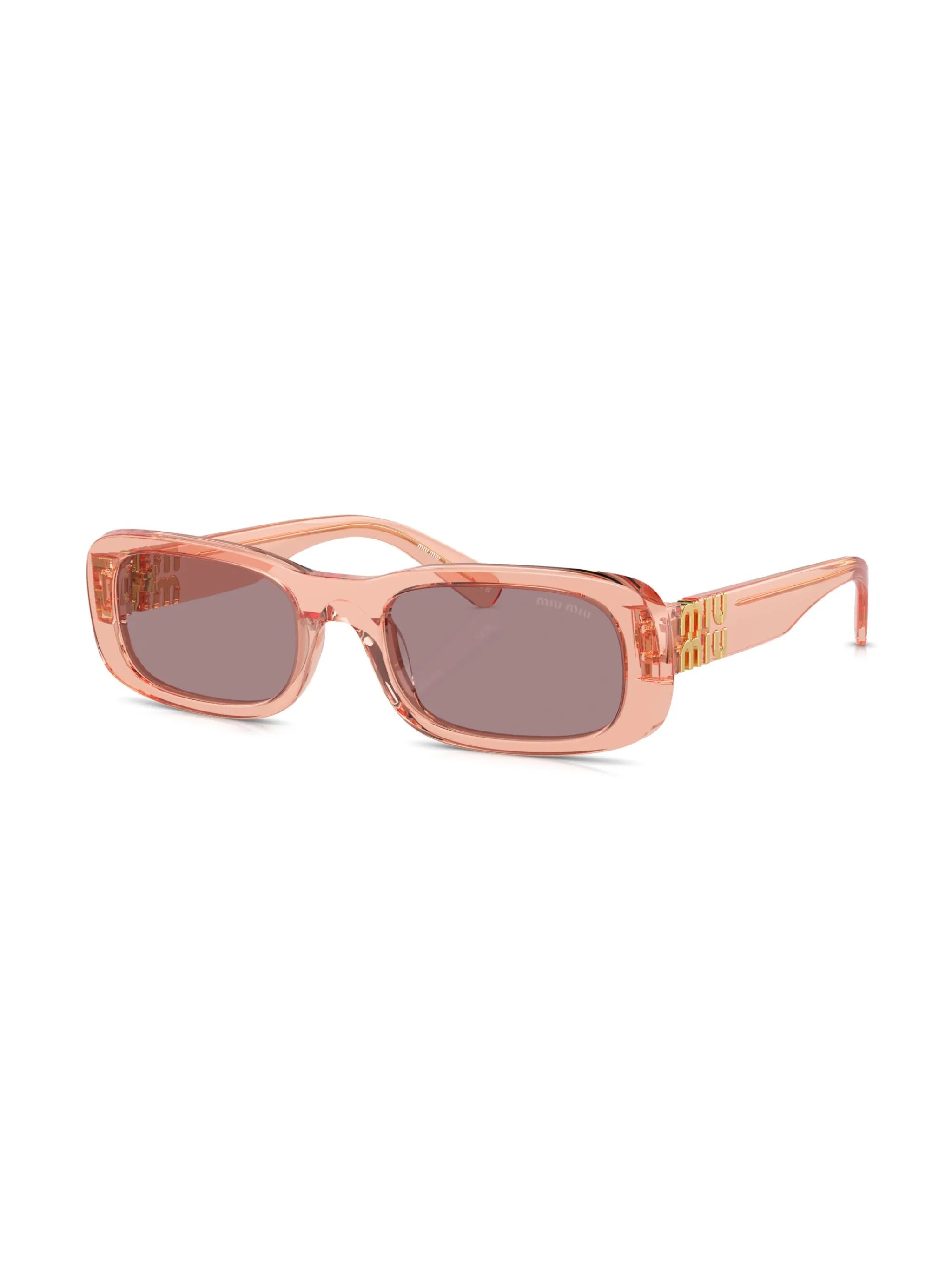logo-lettering rectangle-frame sunglasses