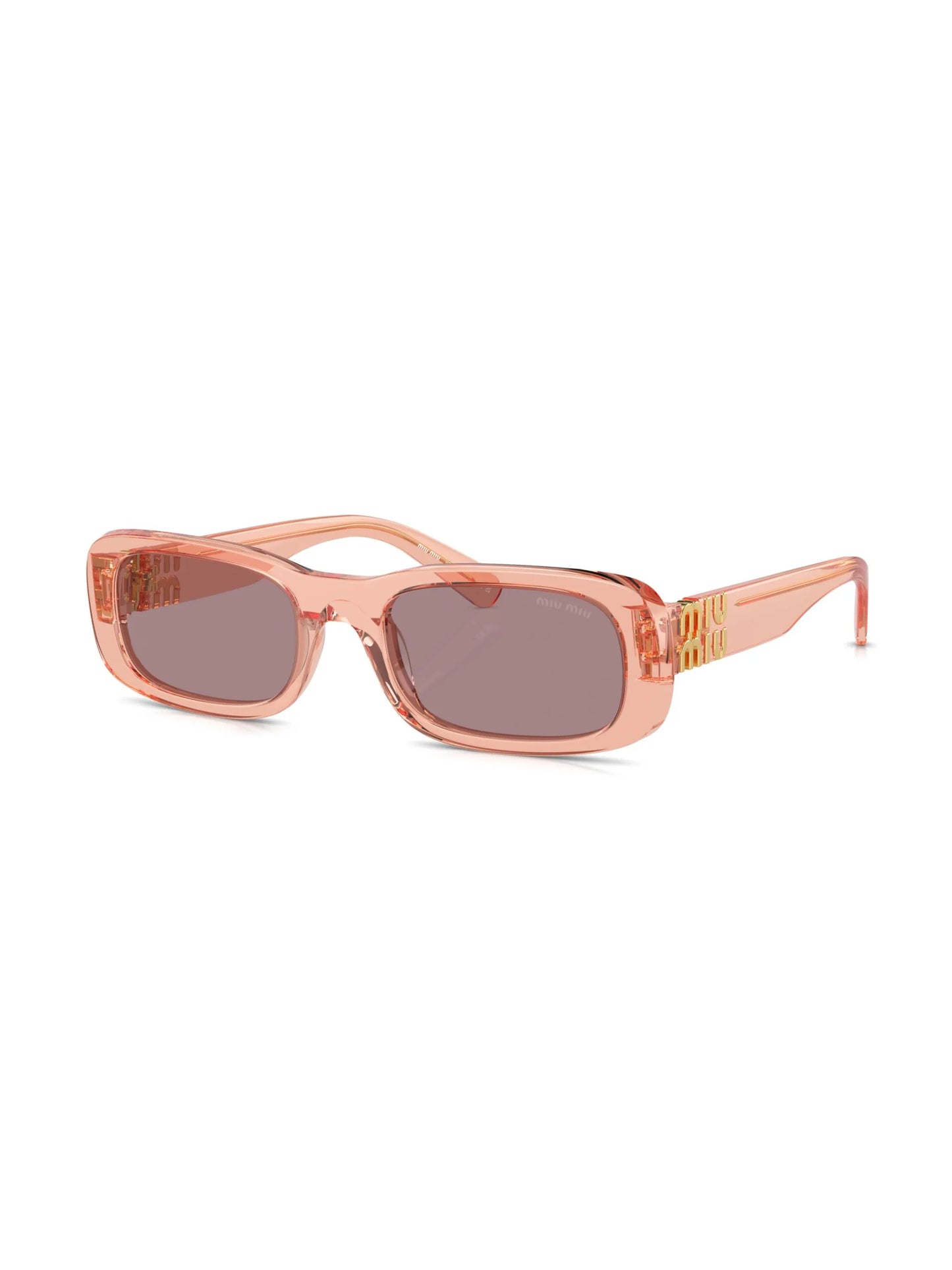 logo-lettering rectangle-frame sunglasses