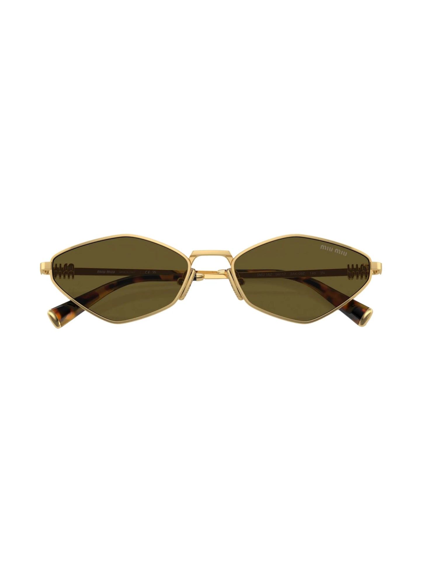 logo-lettering geometric-frame sunglasses