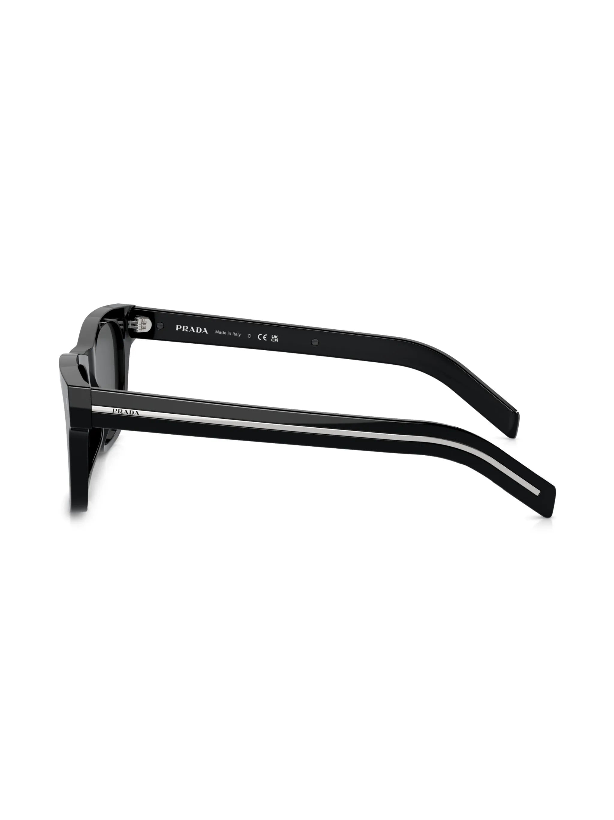logo-engraved square-frame sunglasses