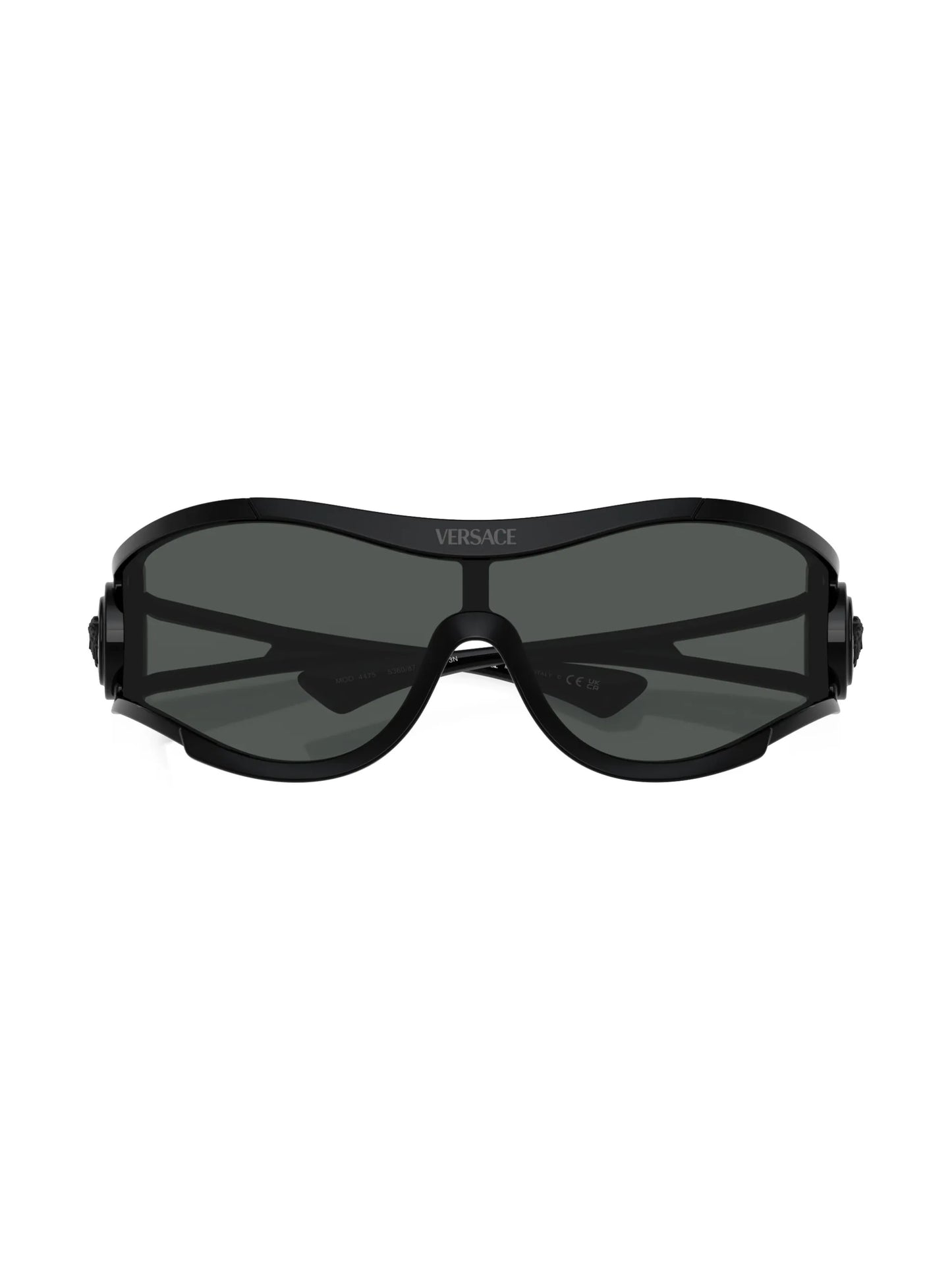 Medusa plaque shield-frame sunglasses