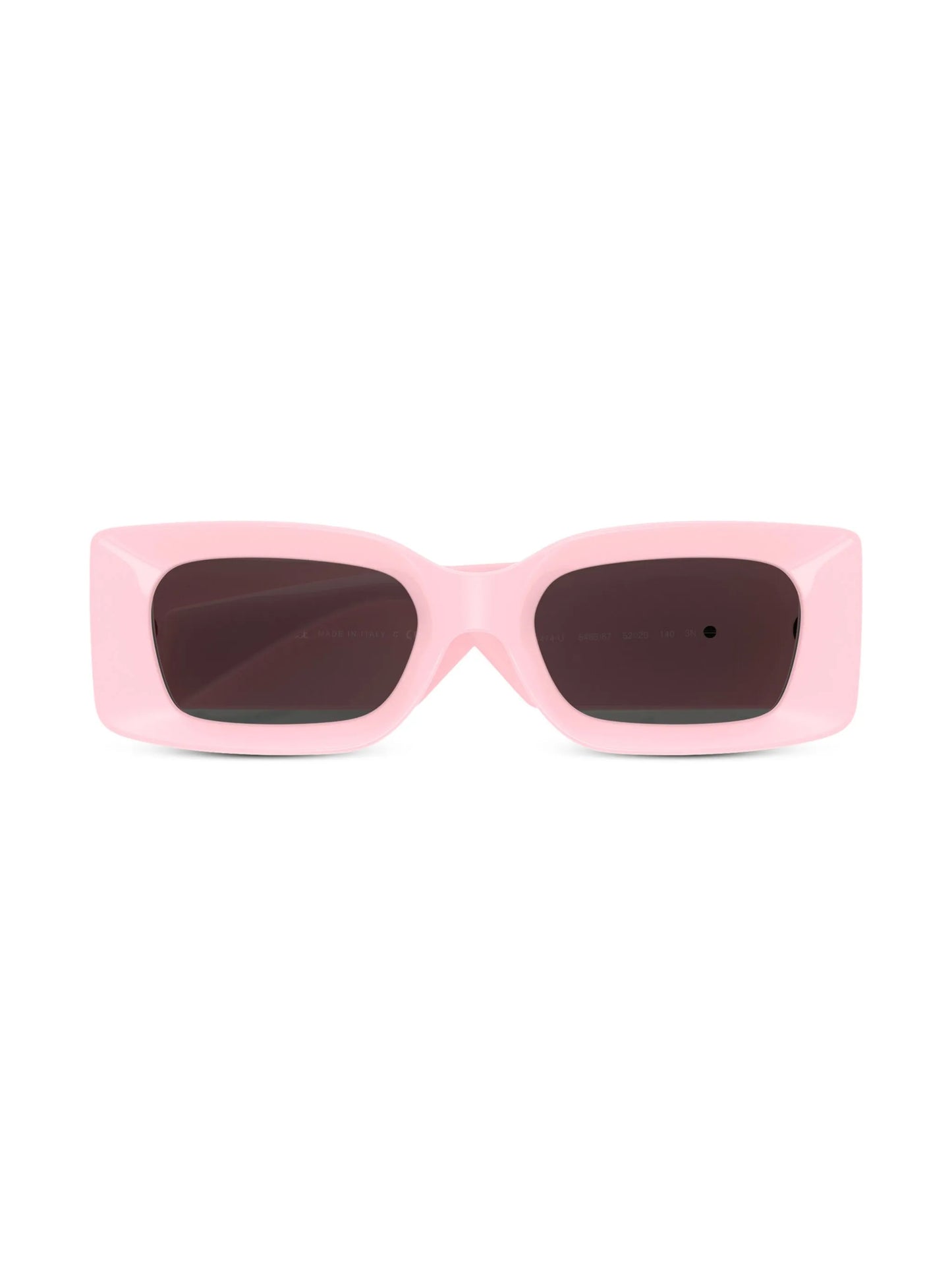 Medusa-plaque rectangular-frame sunglasses
