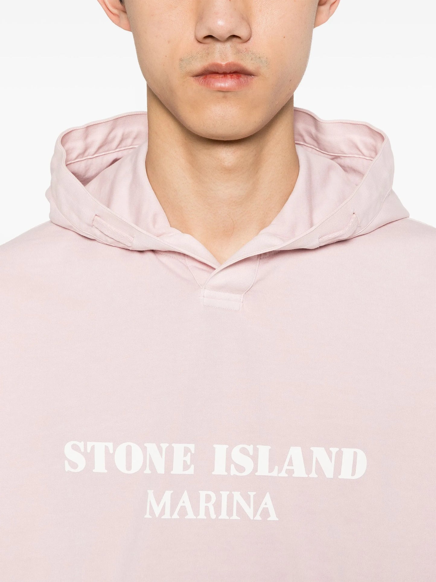 logo-print cotton hoodie