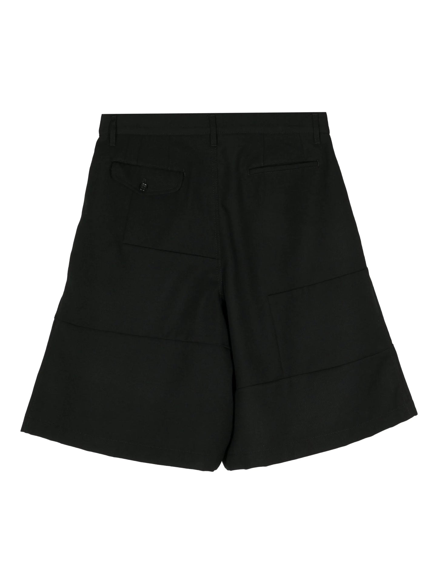 pleated wool tailored shorts