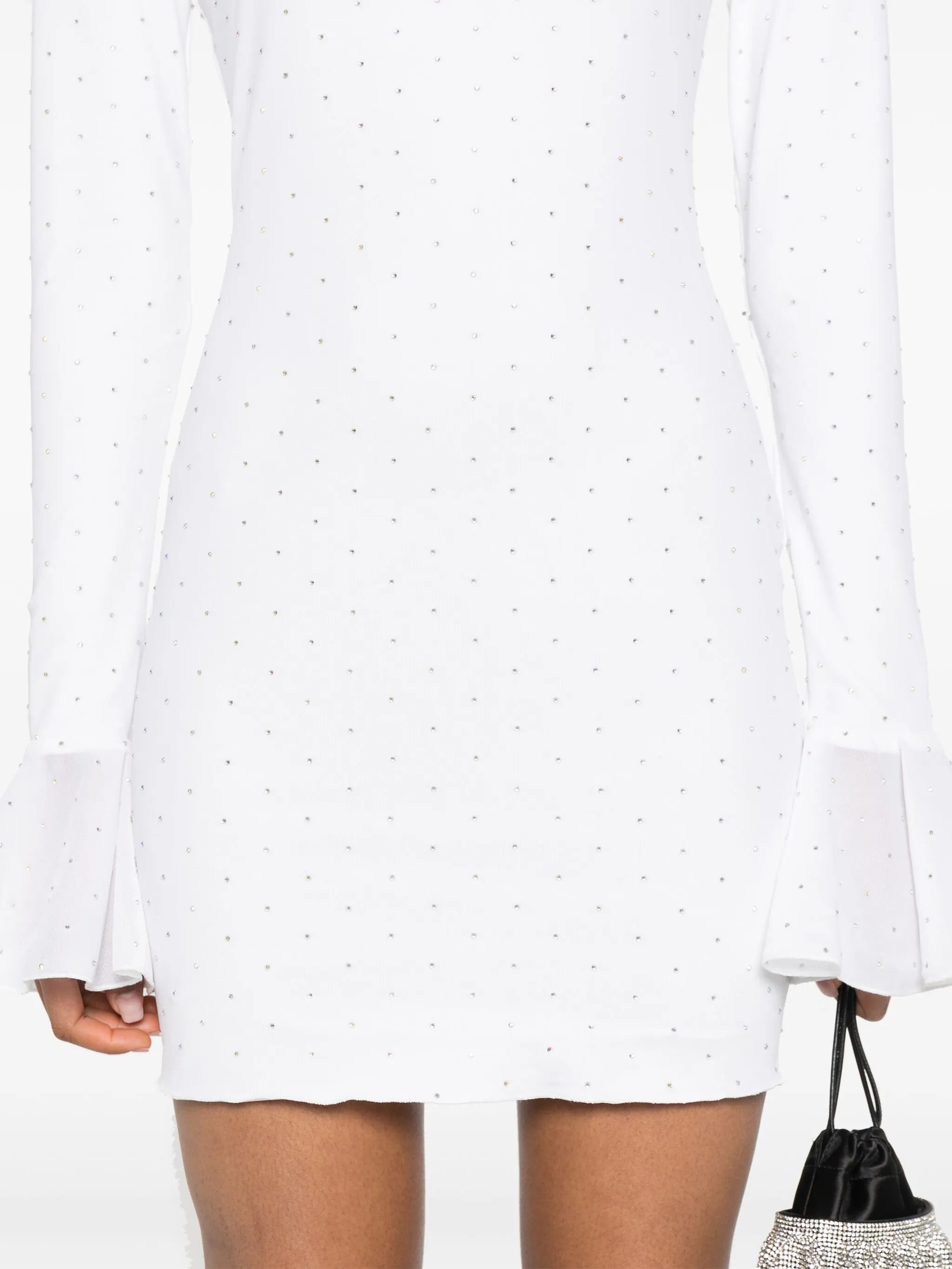 crystal-embellished mini dress