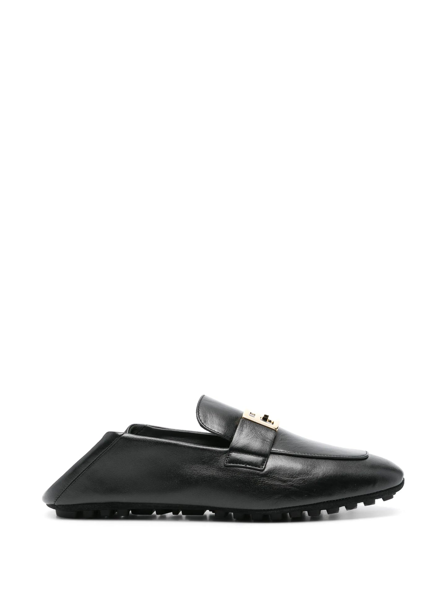 Baguette leather loafers