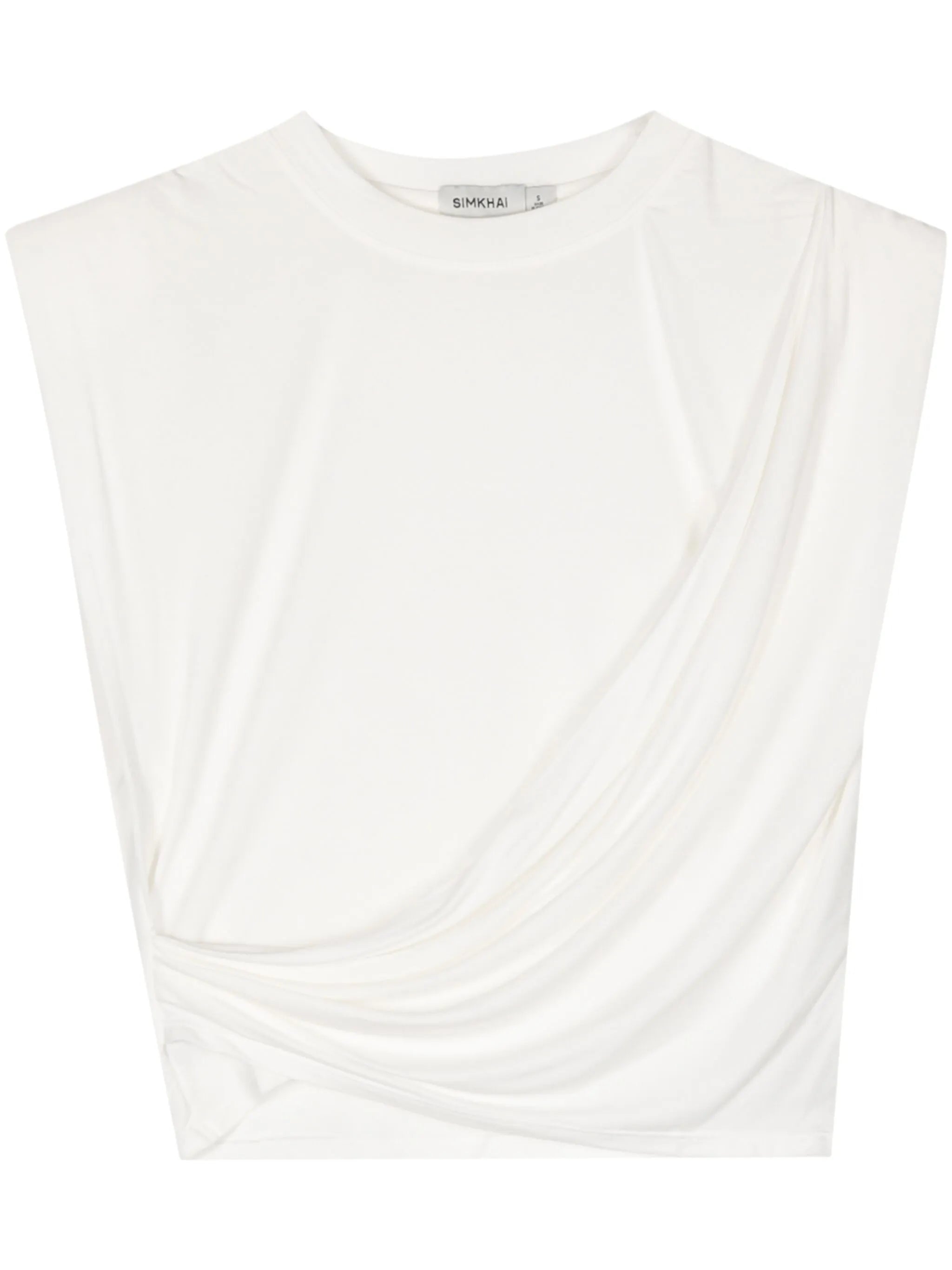 Estelle draped crop top
