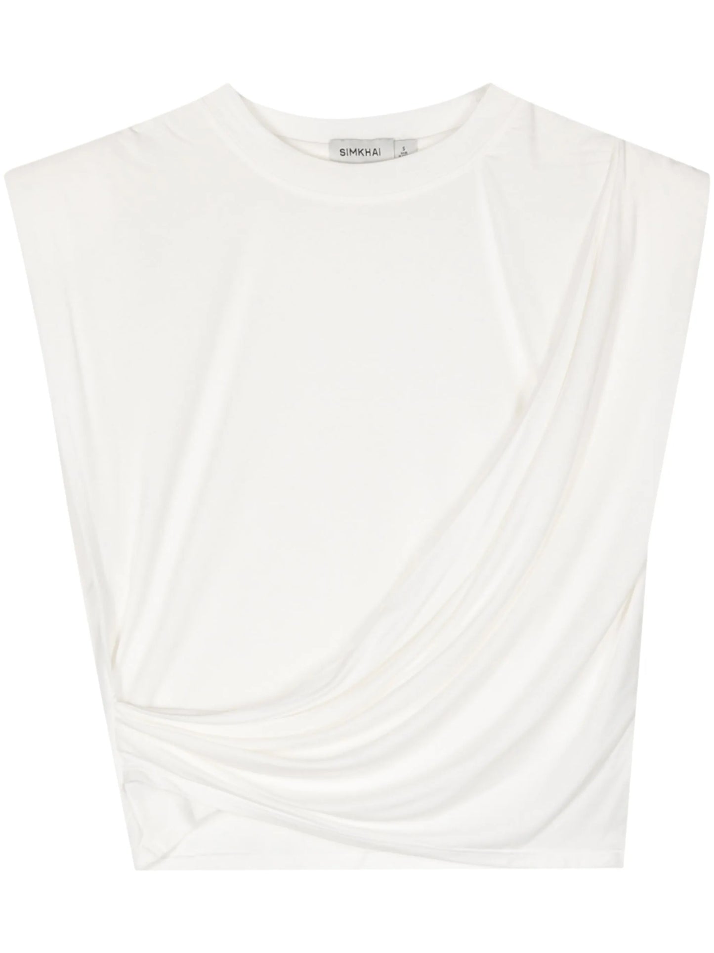 Estelle draped crop top