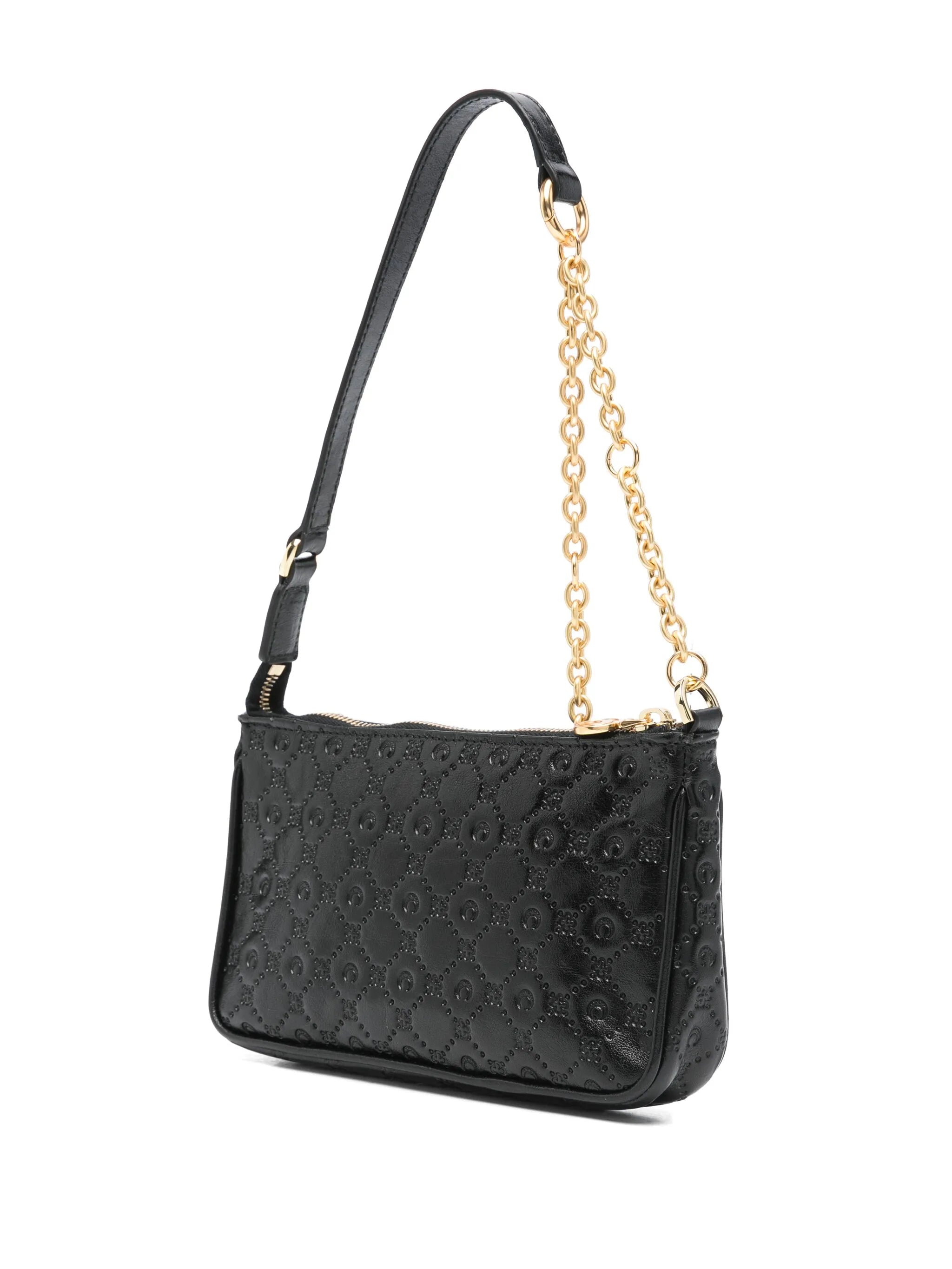 Moonogram-embossed shoulder bag