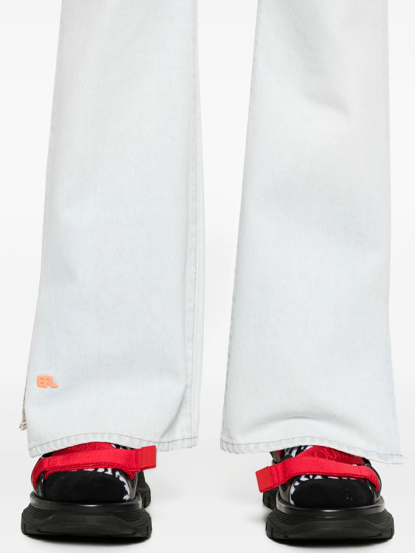 x Levi's logo-embroidered jeans