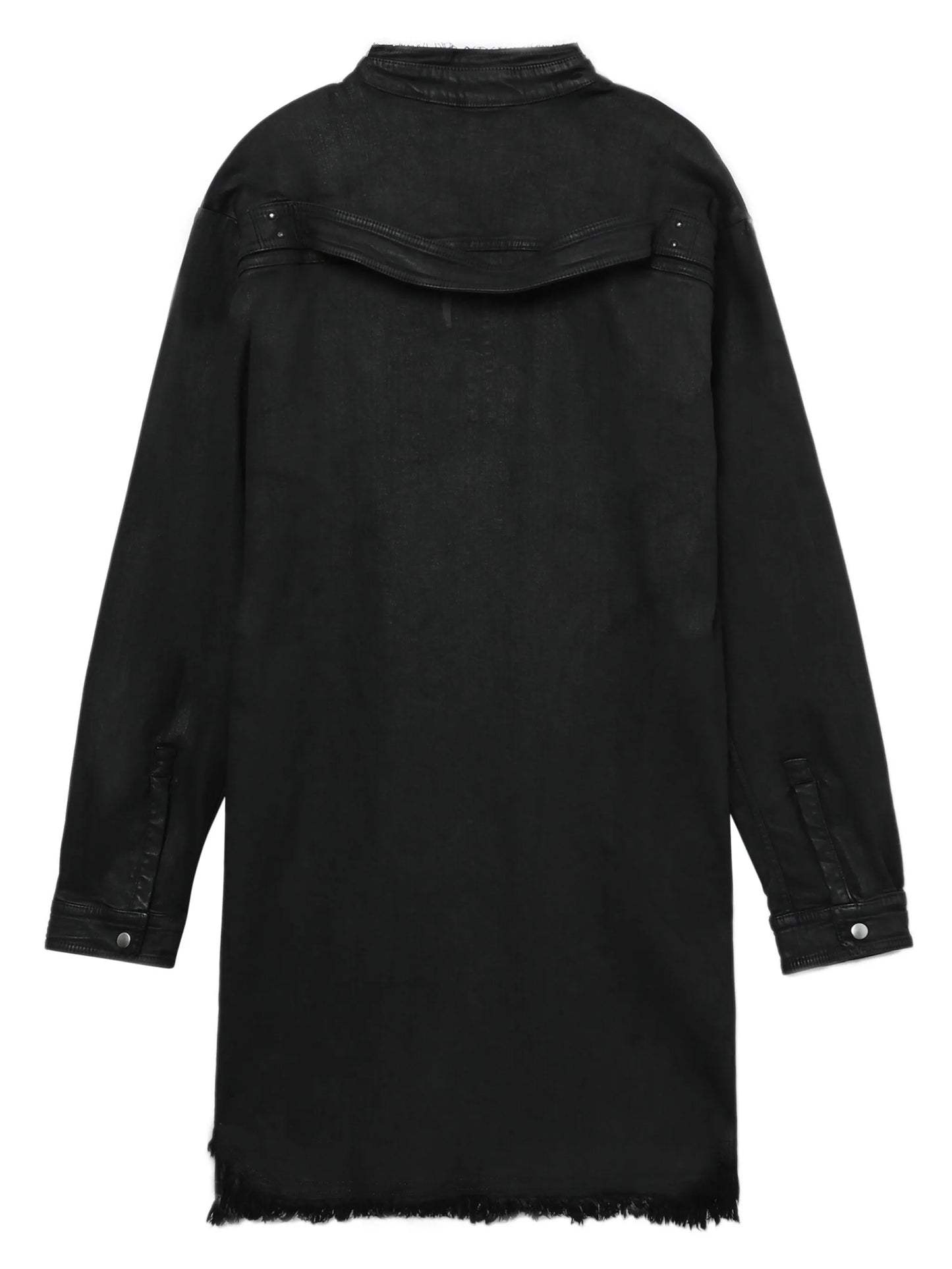 Jumbo coated-finish shirt