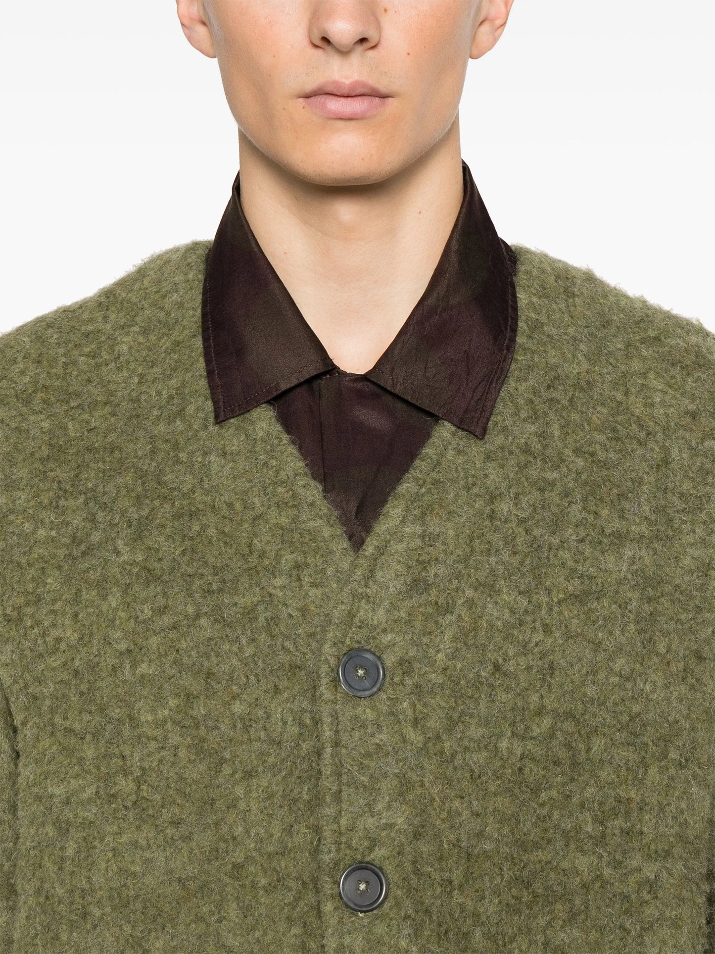 brushed cardigan